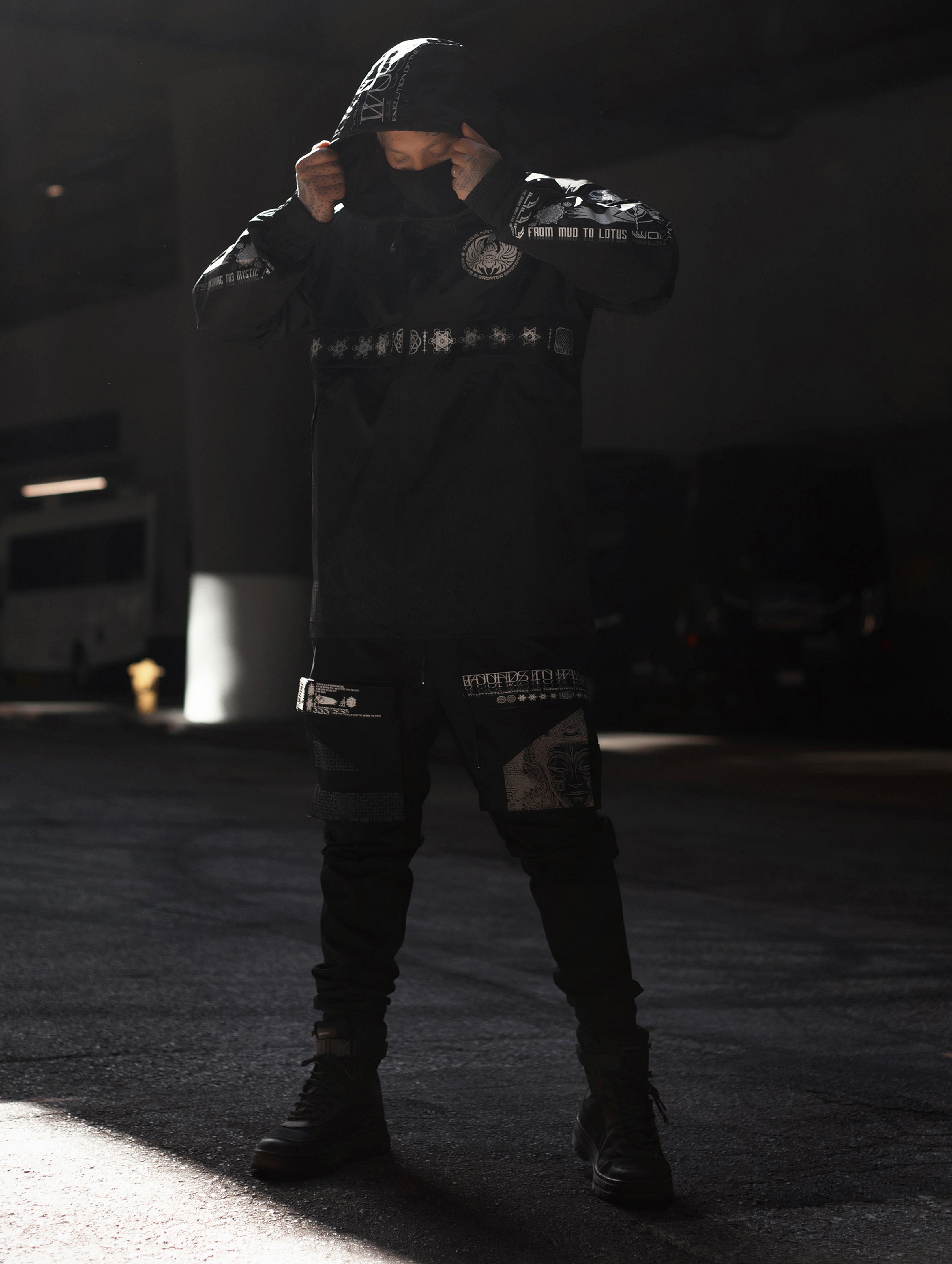 WOUNDS to WISDOM • Slim Fit Tactical Unisex Joggers w/ Hidden Pocket Tactical