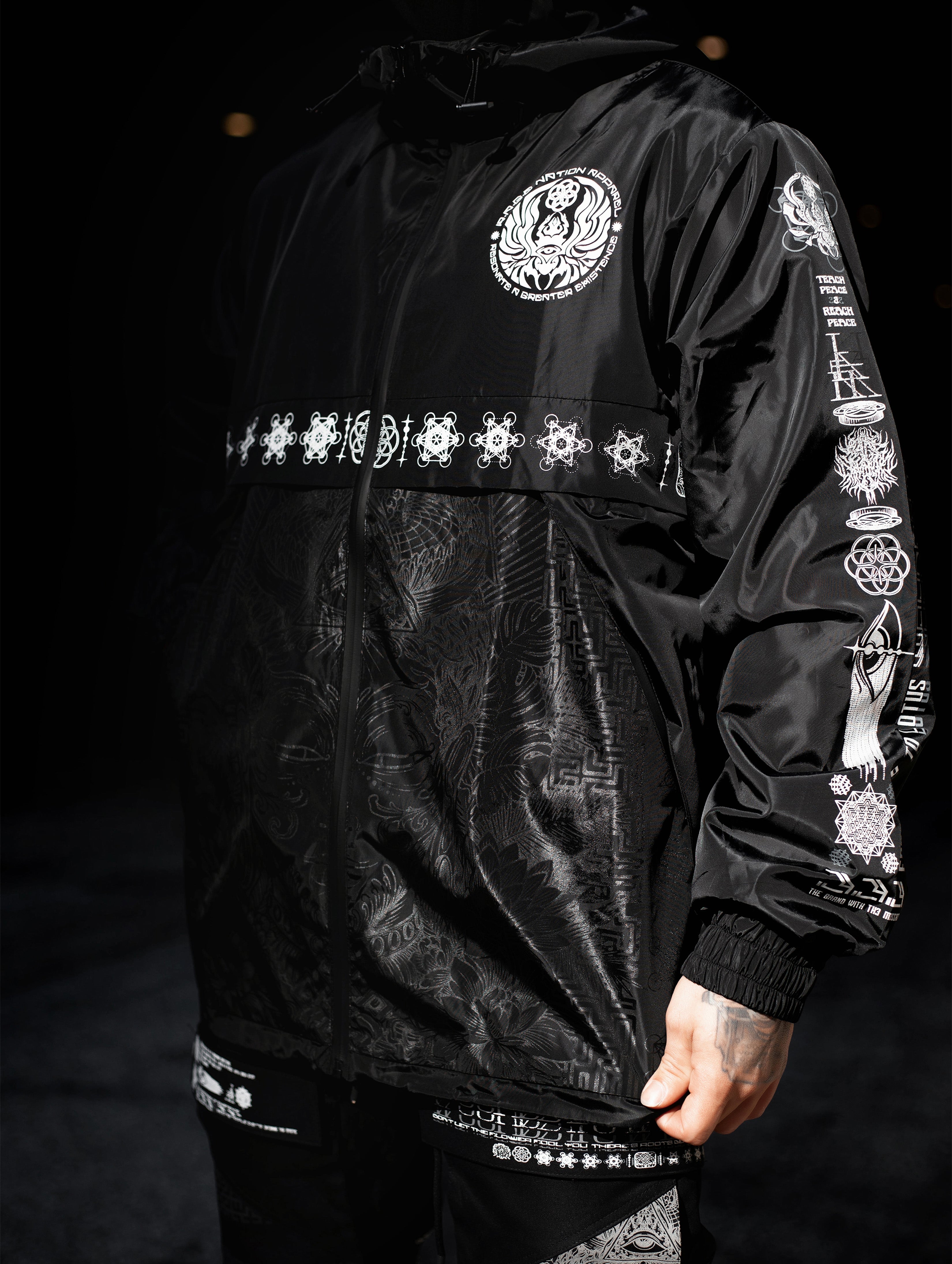 NEW RELEASE ✦ WOUNDS TO WISDOM ✦ Waterproof Zip-up Windbreaker Windbreaker