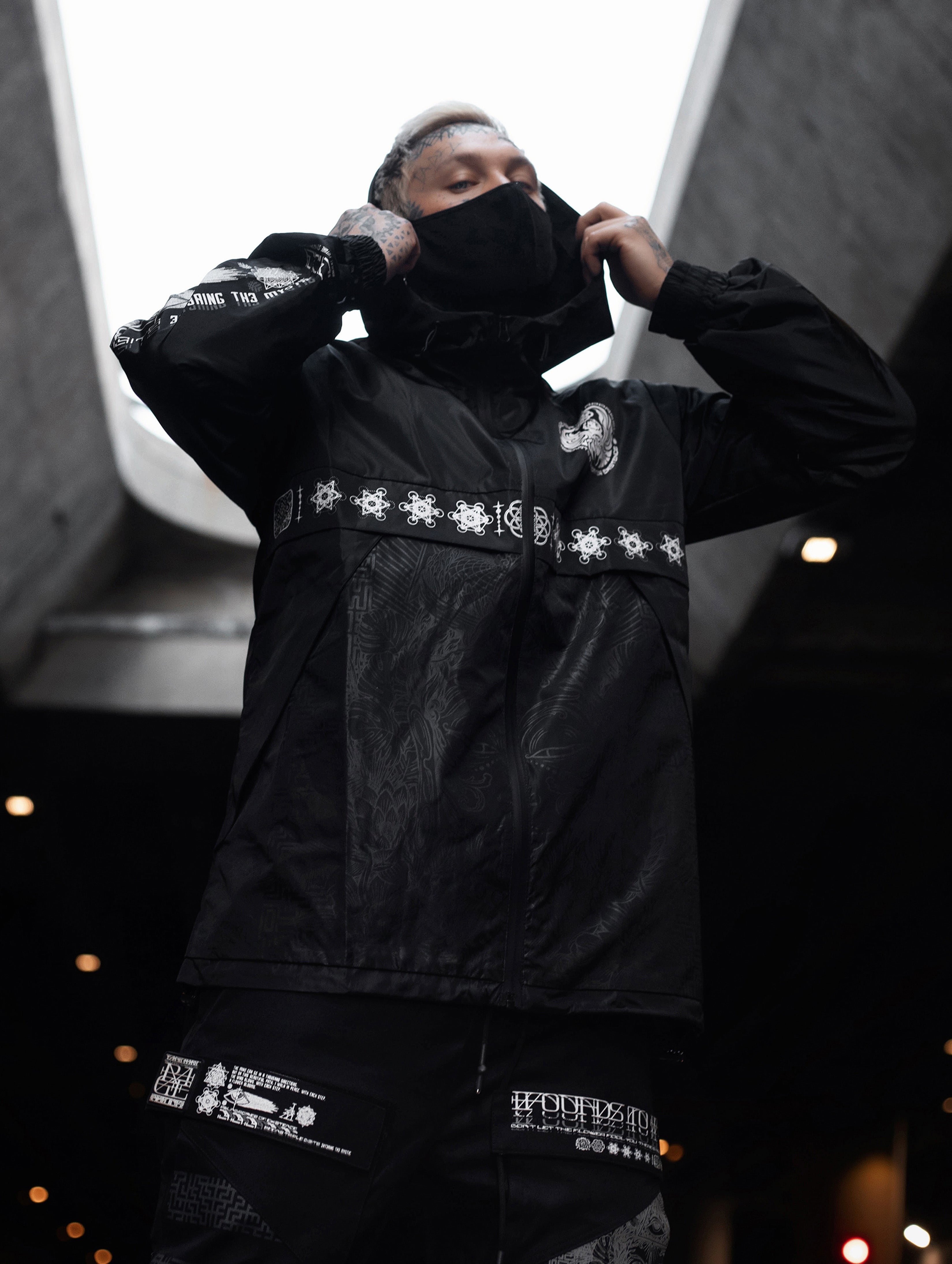 NEW RELEASE ✦ WOUNDS TO WISDOM ✦ Waterproof Zip-up Windbreaker Windbreaker