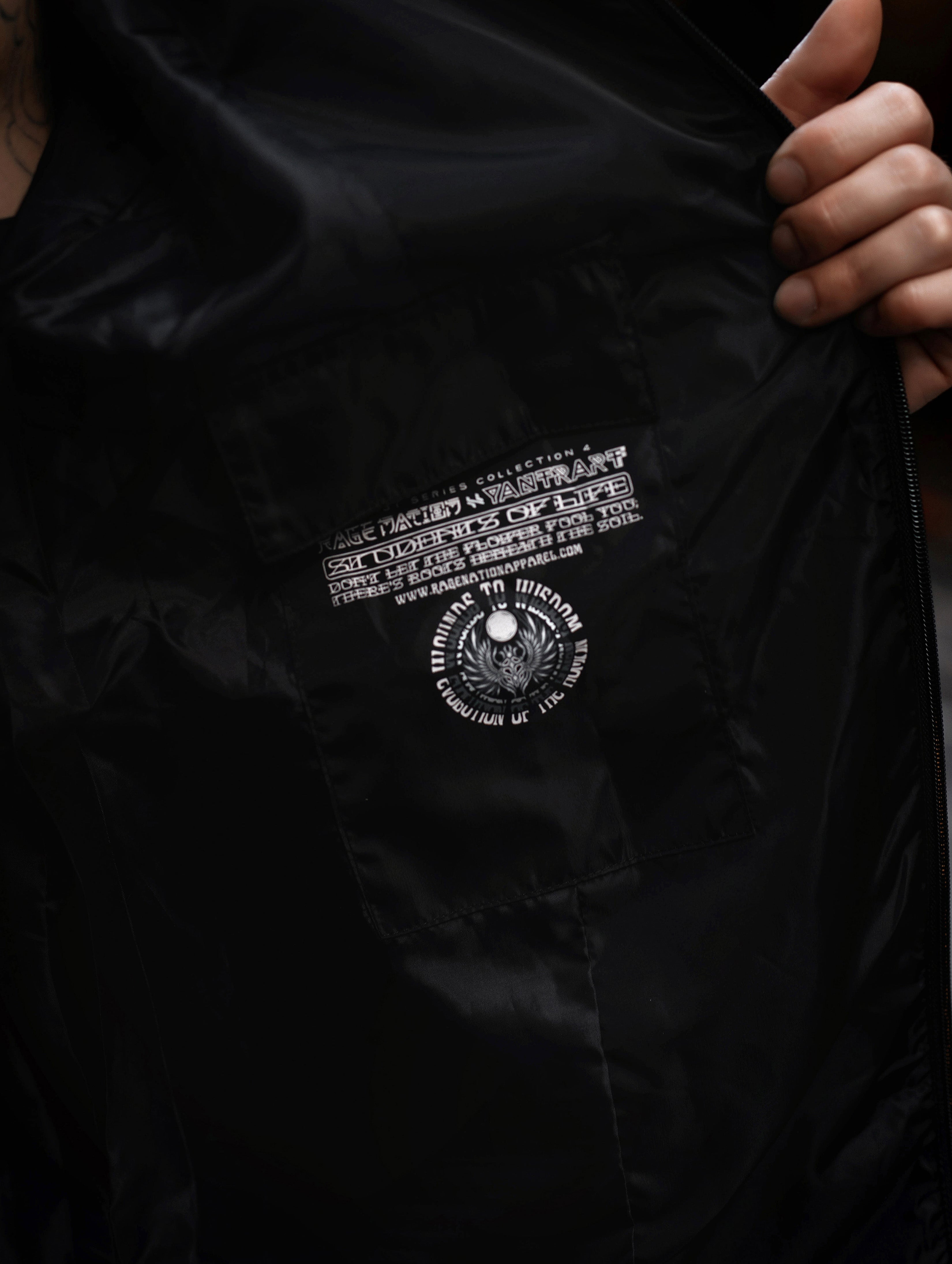 NEW RELEASE ✦ WOUNDS TO WISDOM ✦ Waterproof Zip-up Windbreaker Windbreaker