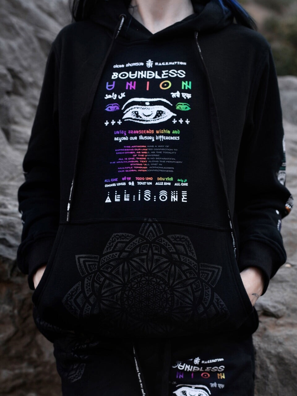 BOUNDLESS UNION V2 ✦ SPECTRUM INK ✦ Premium Hoodie Hoodie