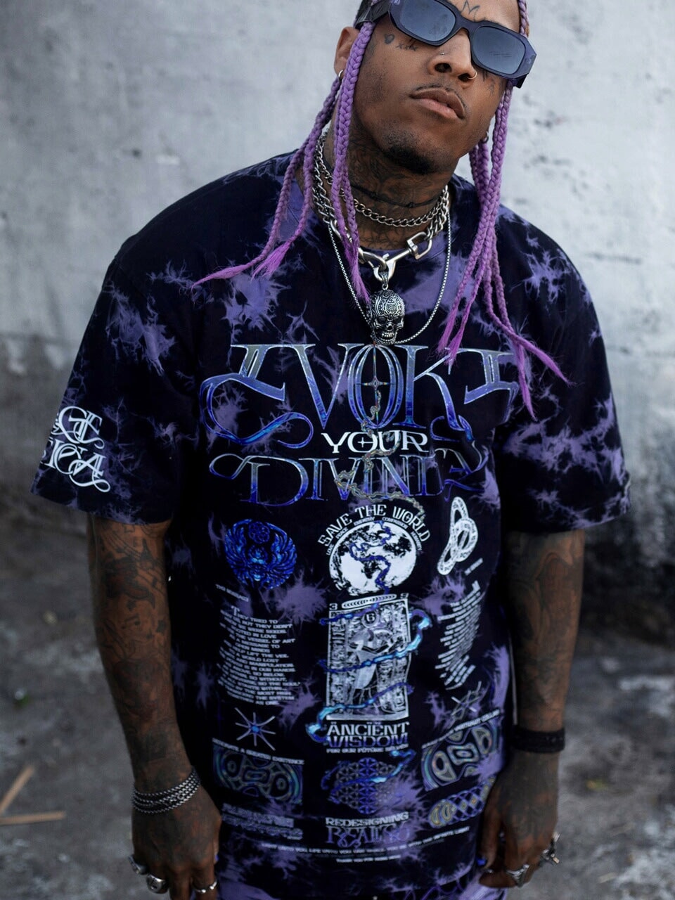 RECONNECT WITH SOURCE ✦ YANTRART x RAGE NATION ✦ Premium T-Shirt T-Shirt