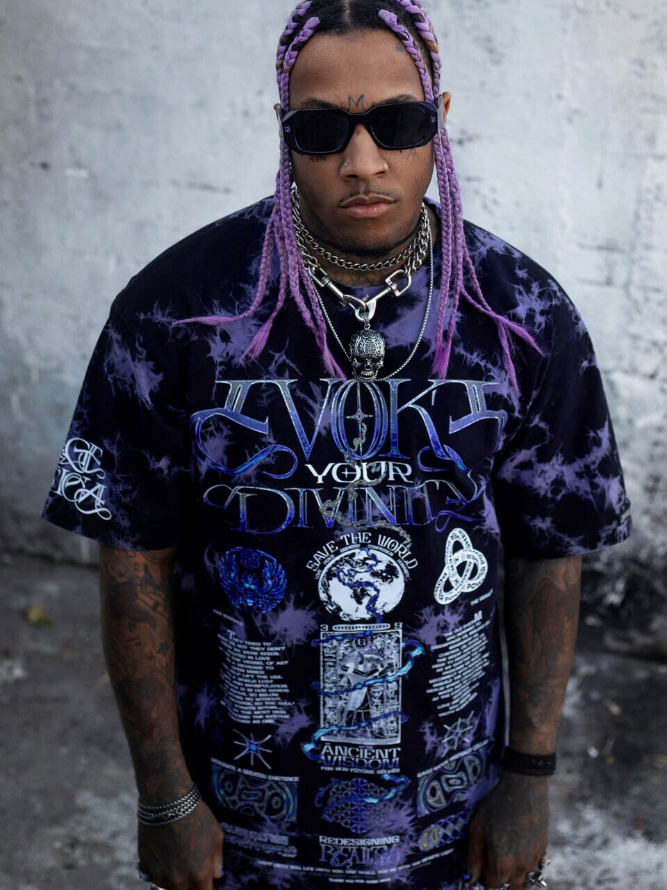 RECONNECT WITH SOURCE ✦ YANTRART x RAGE NATION ✦ Premium T-Shirt T-Shirt