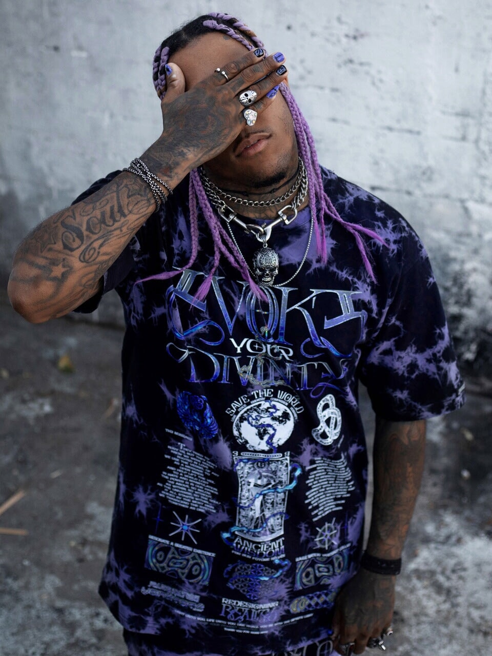 RECONNECT WITH SOURCE ✦ YANTRART x RAGE NATION ✦ Premium T-Shirt T-Shirt