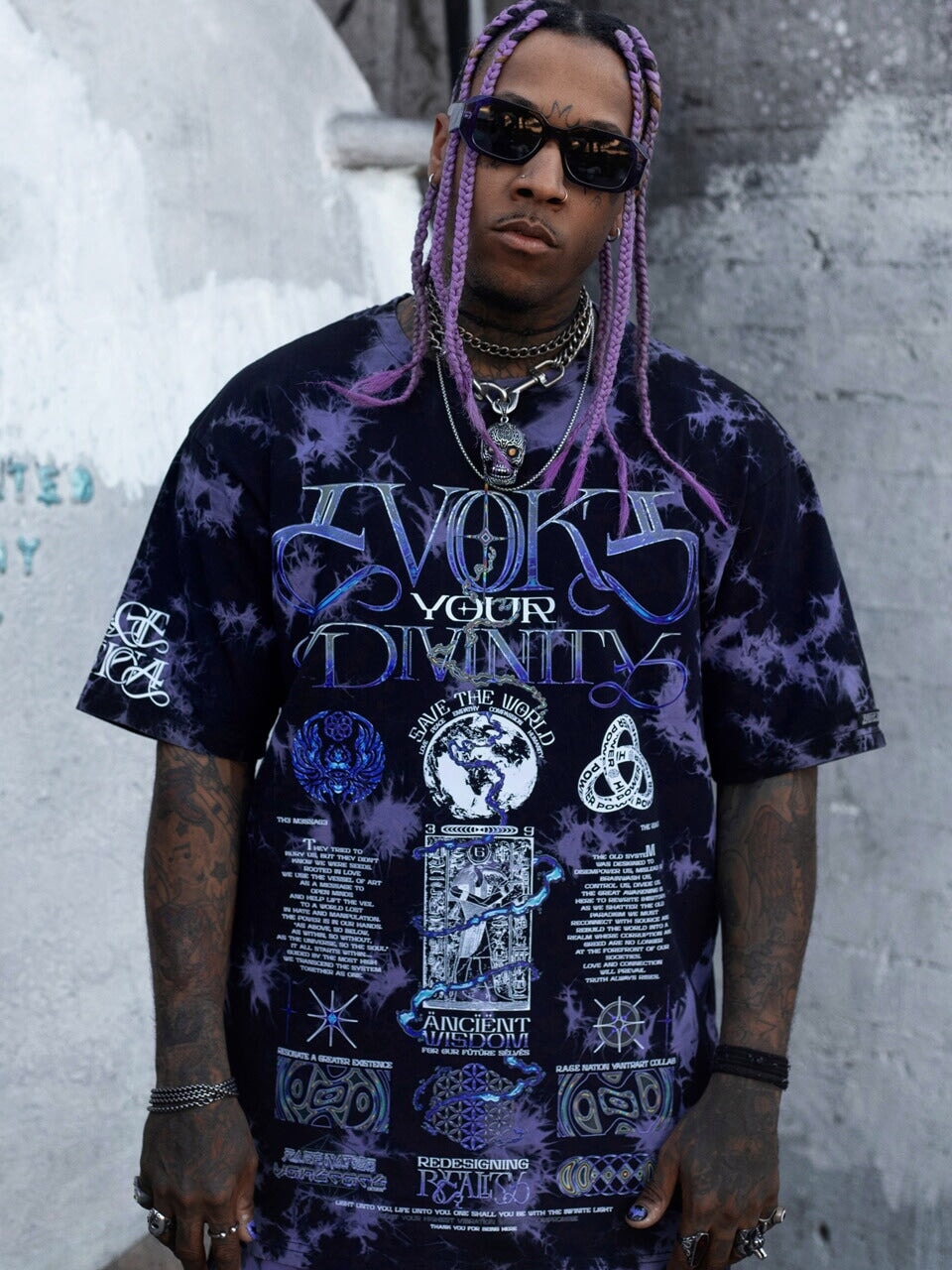 RECONNECT WITH SOURCE ✦ YANTRART x RAGE NATION ✦ Premium T-Shirt T-Shirt