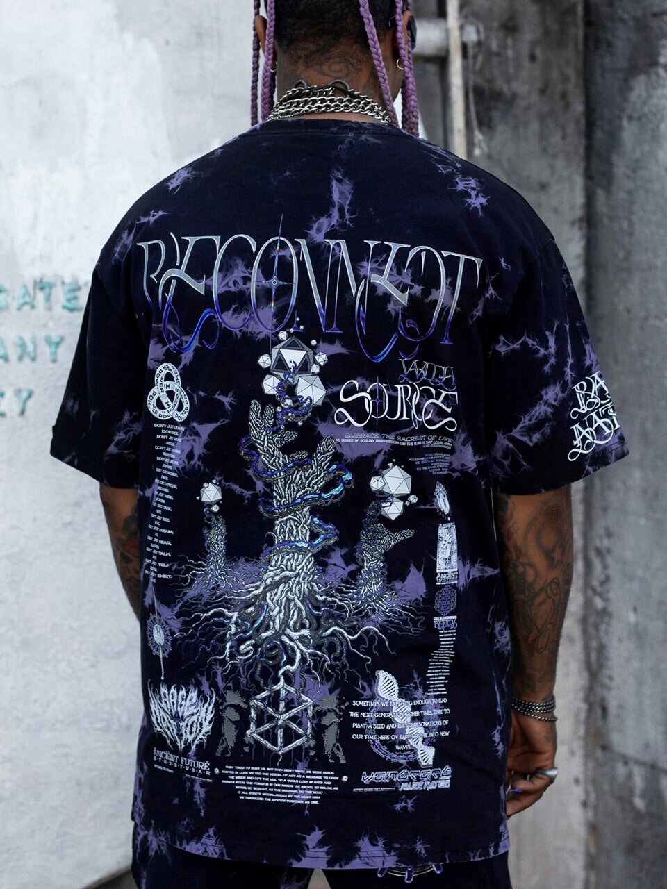 RECONNECT WITH SOURCE ✦ YANTRART x RAGE NATION ✦ Premium T-Shirt T-Shirt