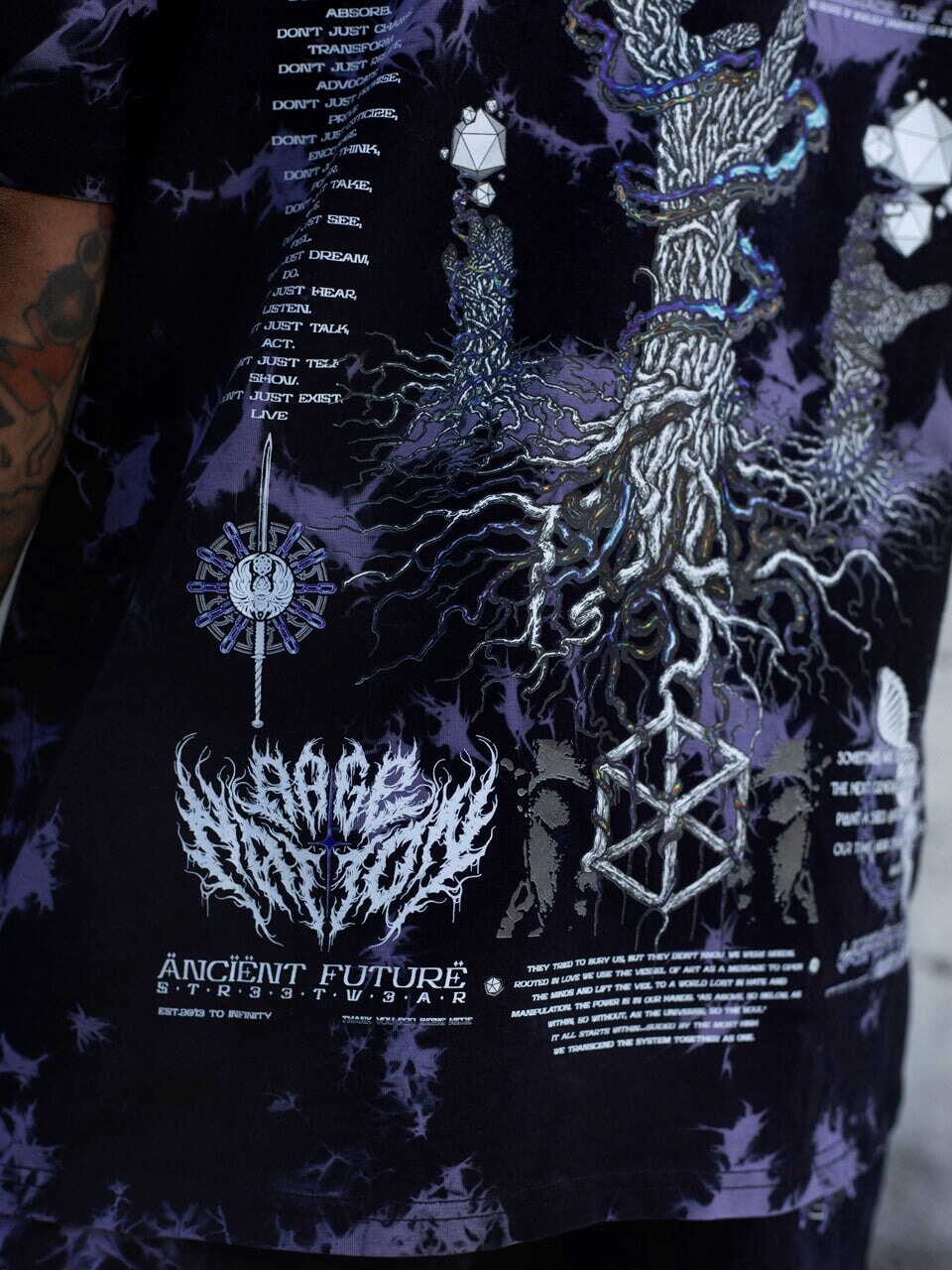 RECONNECT WITH SOURCE ✦ YANTRART x RAGE NATION ✦ Premium T-Shirt T-Shirt