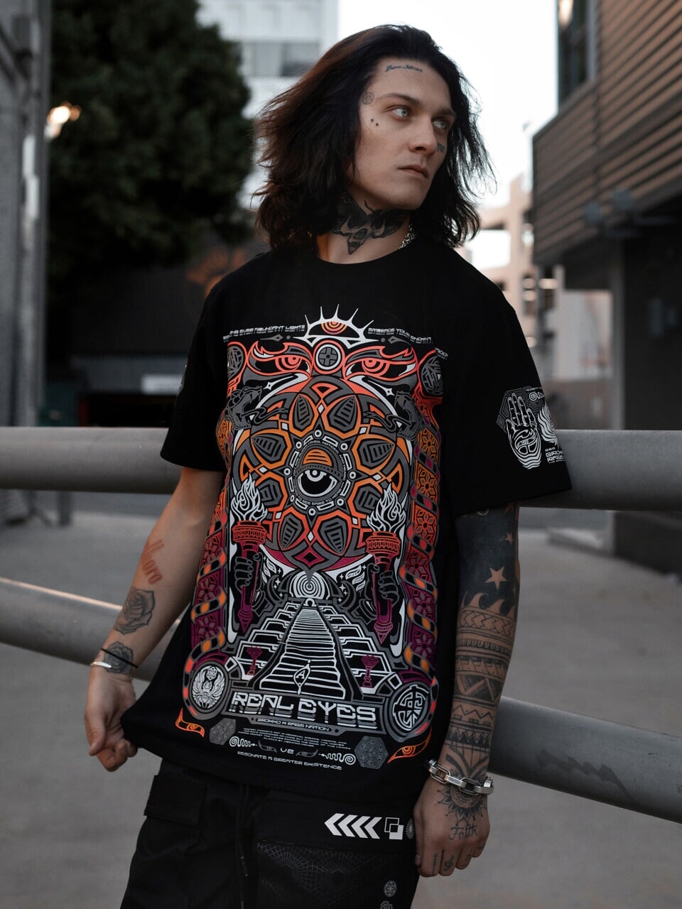 PRE-ORDER ✦ REAL EYES 2.0 ✦ Sunset Gradient ✦ Premium T-Shirt Coming Soon