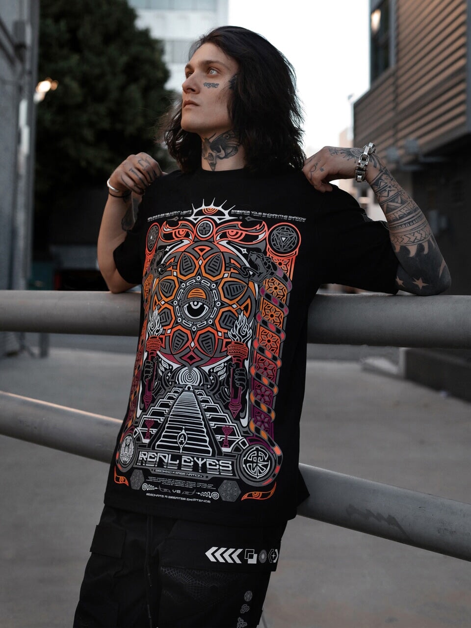 PRE-ORDER ✦ REAL EYES 2.0 ✦ Sunset Gradient ✦ Premium T-Shirt Coming Soon