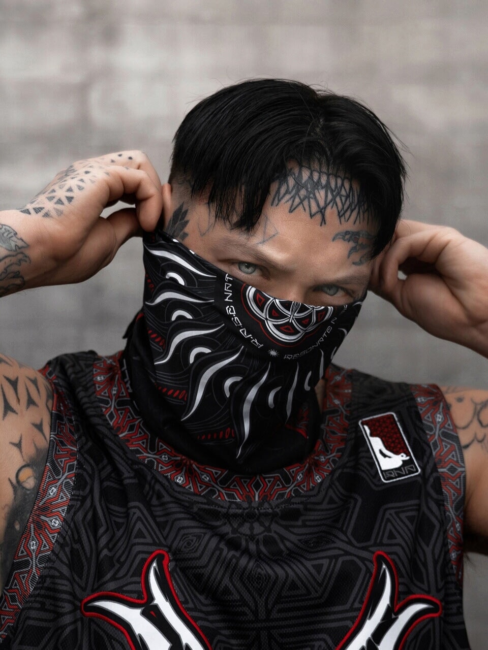 PRE-ORDER ✦ PROTECTED BY INTENT ✦ Crimson Double-sided Bandana Coming Soon