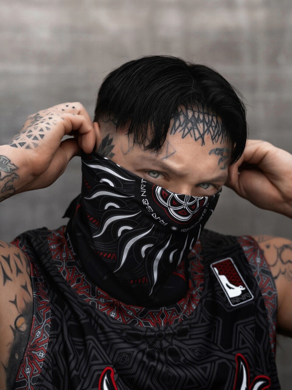 PRE-ORDER ✦ PROTECTED BY INTENT ✦ Crimson Double-sided Bandana Coming Soon