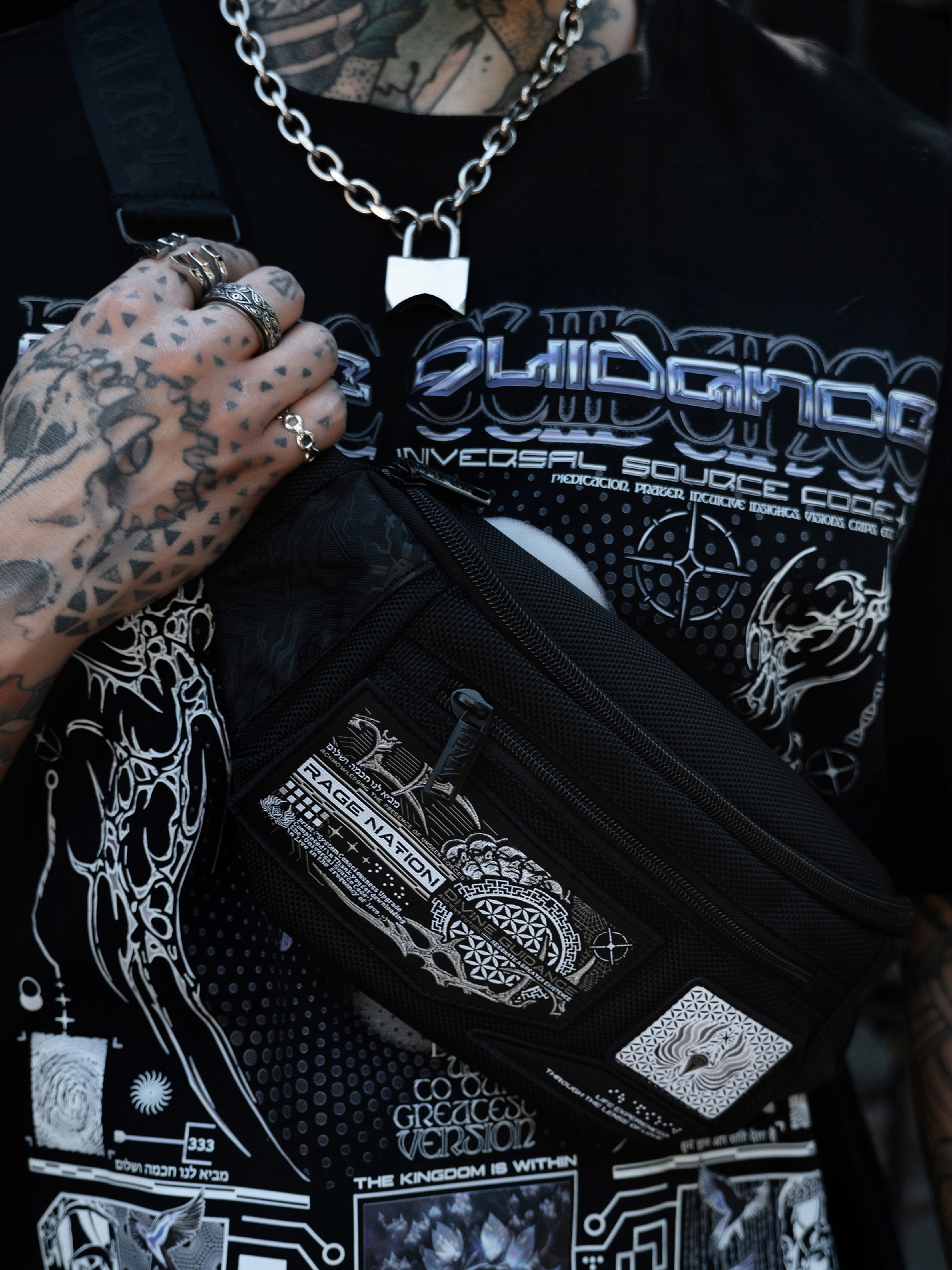 DIVINE GUIDANCE ✦ Fanny Pack / Chest Bag ✦ w/ Interchangeable Strap Fanny Pack