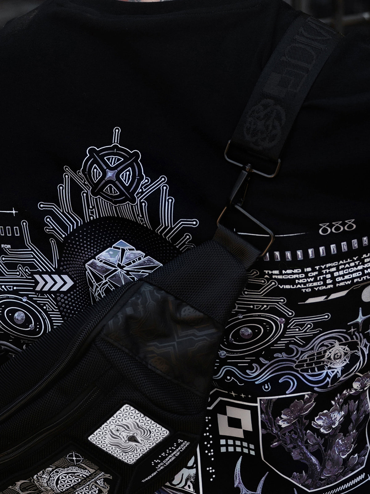 DIVINE GUIDANCE ✦ Fanny Pack / Chest Bag ✦ w/ Interchangeable Strap Fanny Pack
