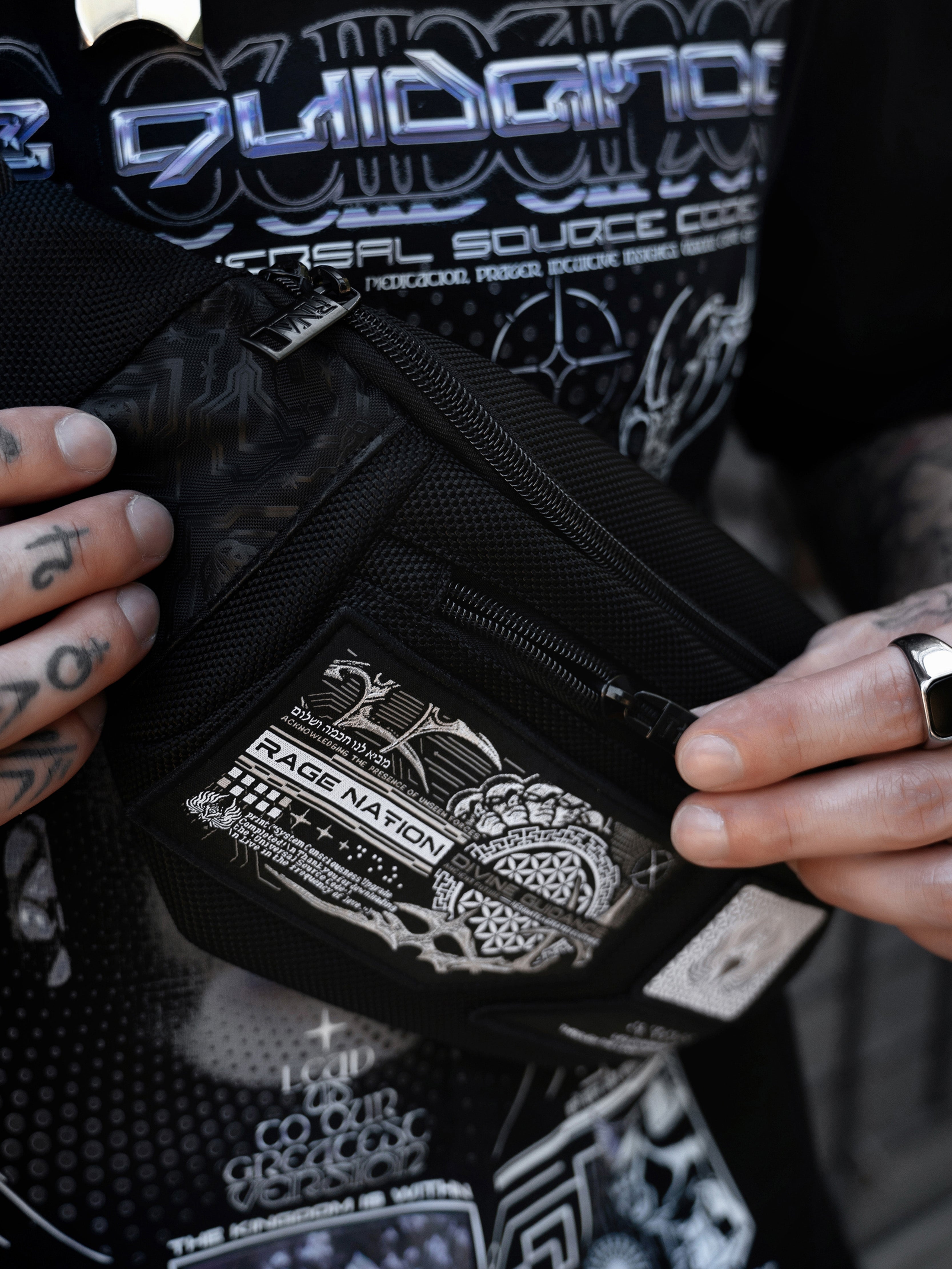 DIVINE GUIDANCE ✦ Fanny Pack / Chest Bag ✦ w/ Interchangeable Strap Fanny Pack