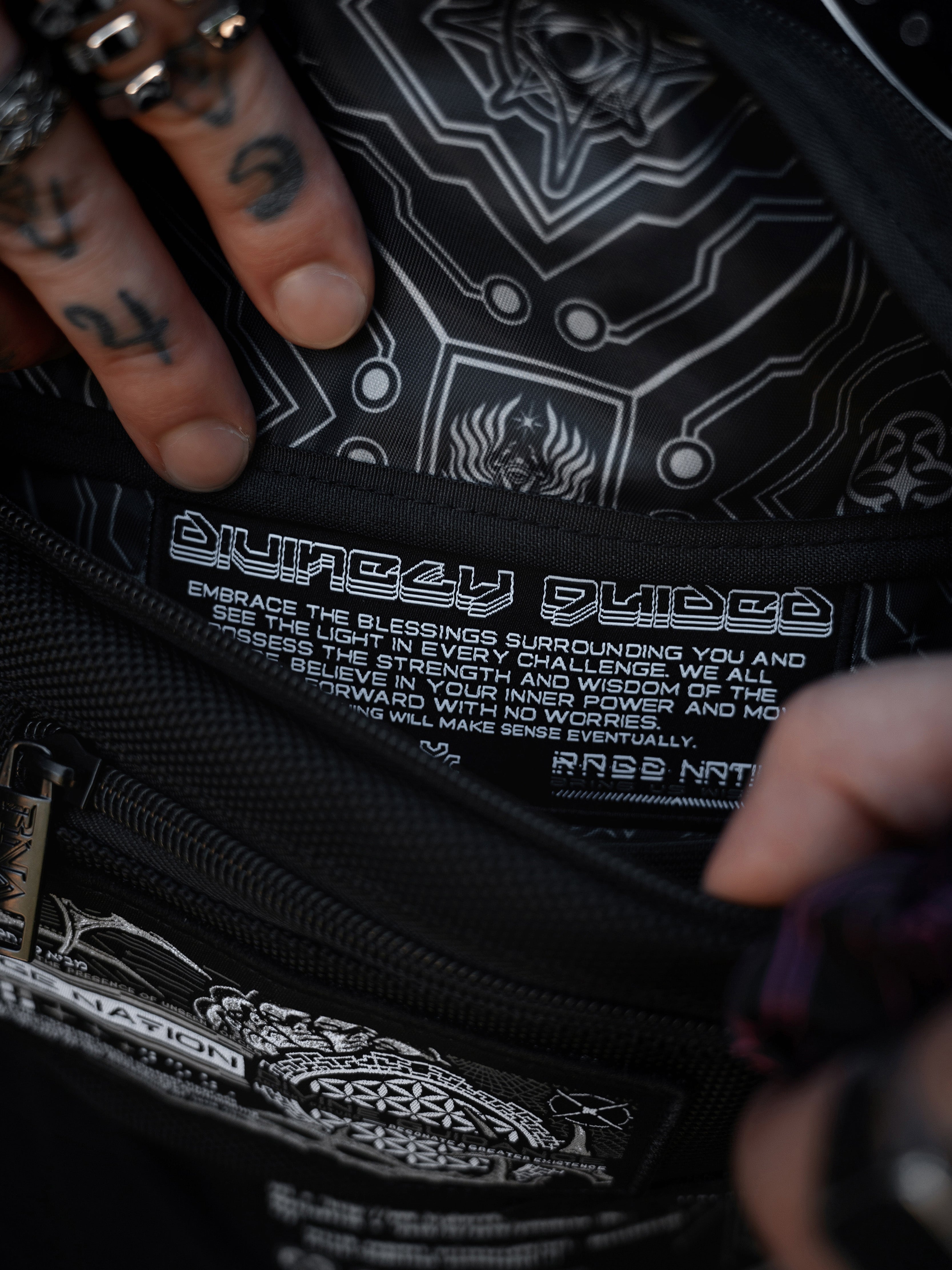 DIVINE GUIDANCE ✦ Fanny Pack / Chest Bag ✦ w/ Interchangeable Strap Fanny Pack