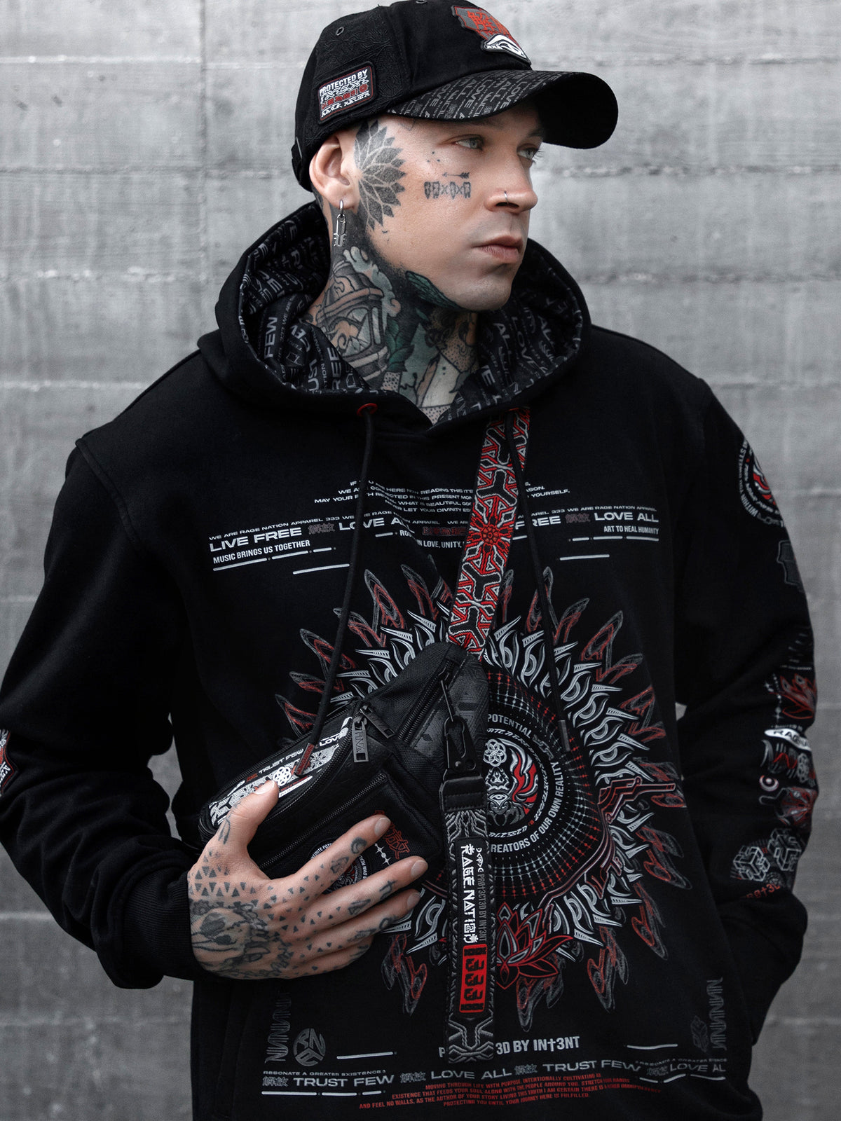 PROTECTED BY INTENT V1 ✦ Luxe Fabric Hoodie Hoodie