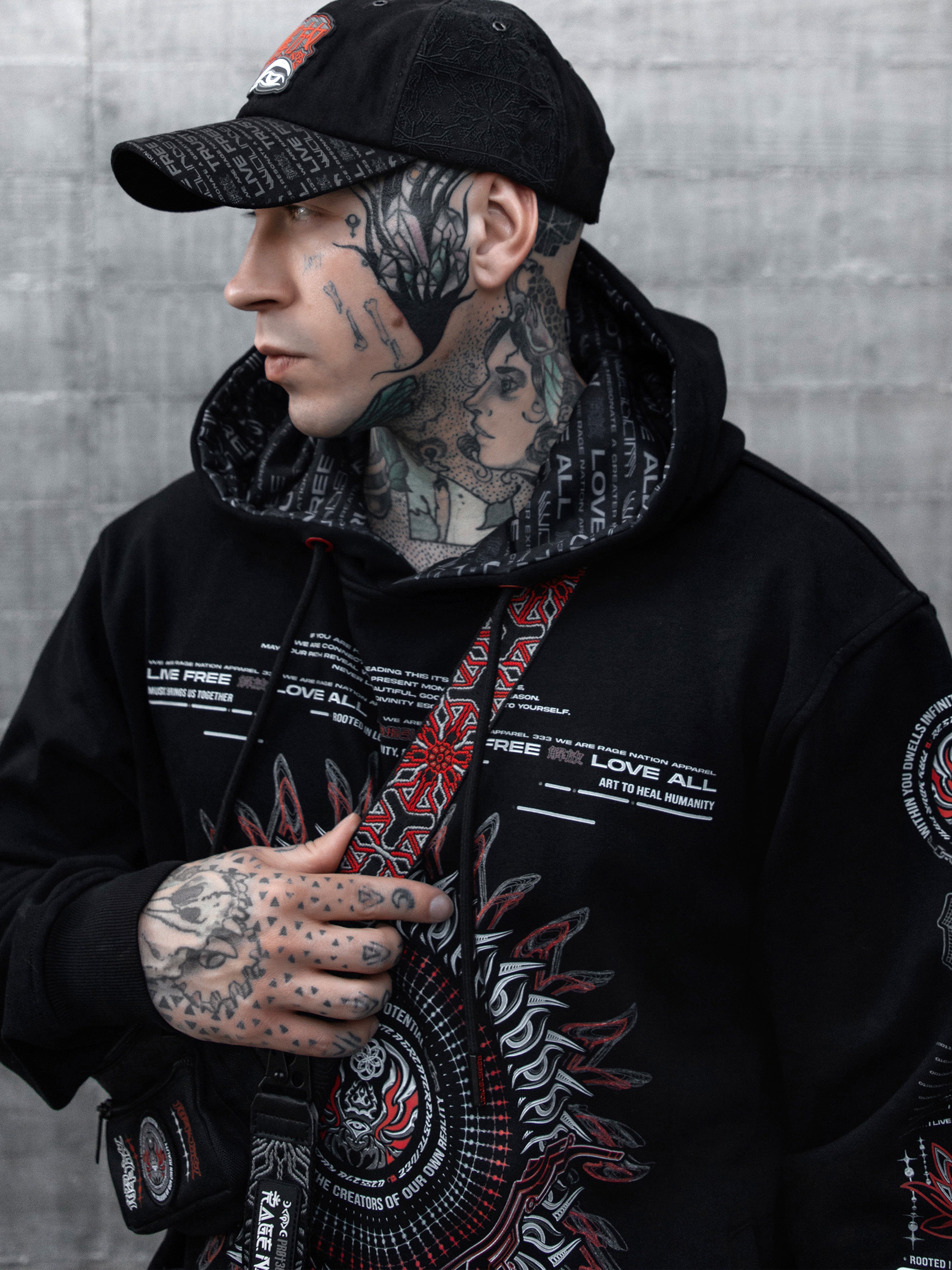 PROTECTED BY INTENT V1 ✦ Luxe Fabric Hoodie Hoodie