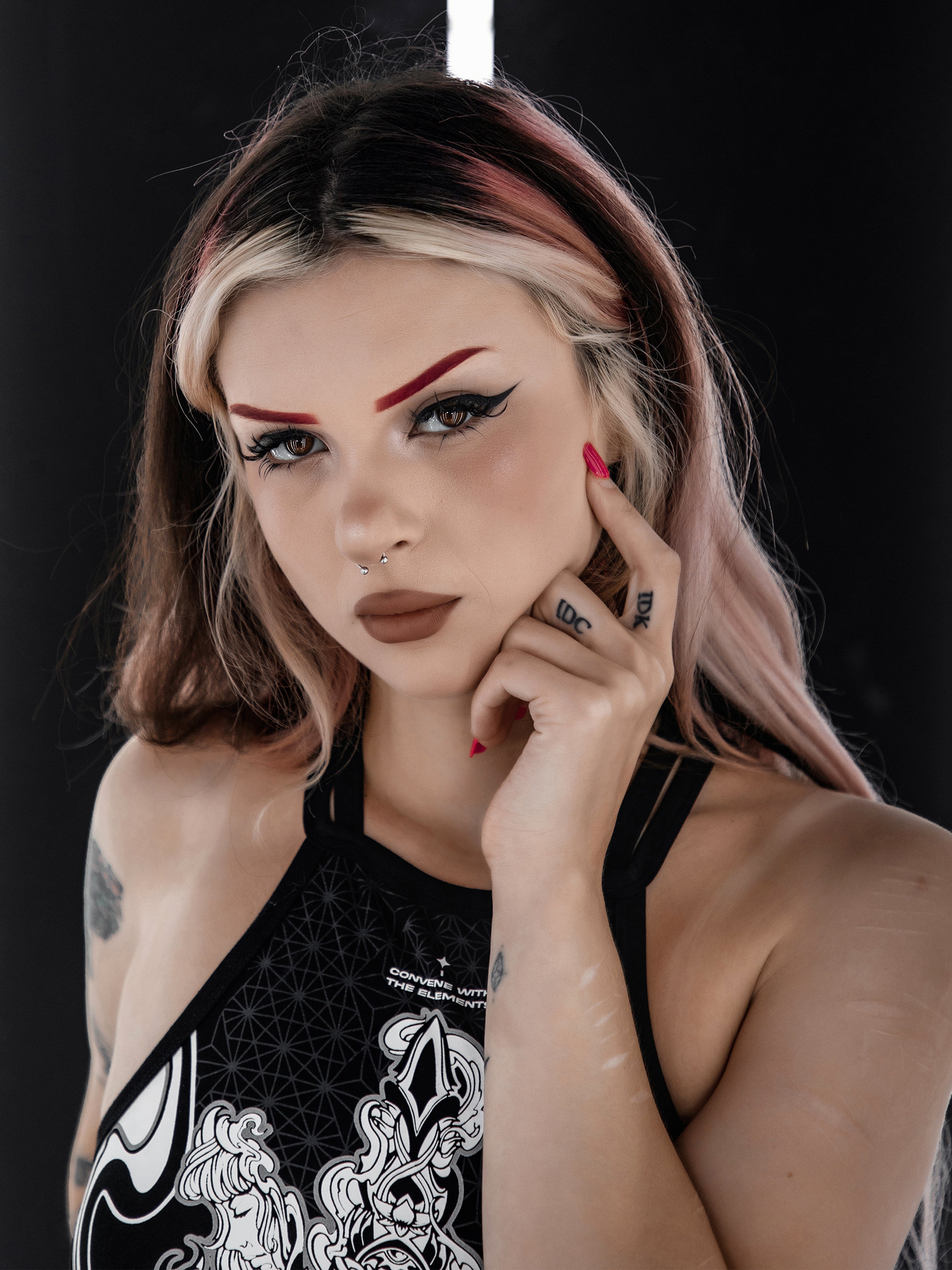 CONVENE WITH THE ELEMENTS ✦ High Neck Crop Top Crop Top