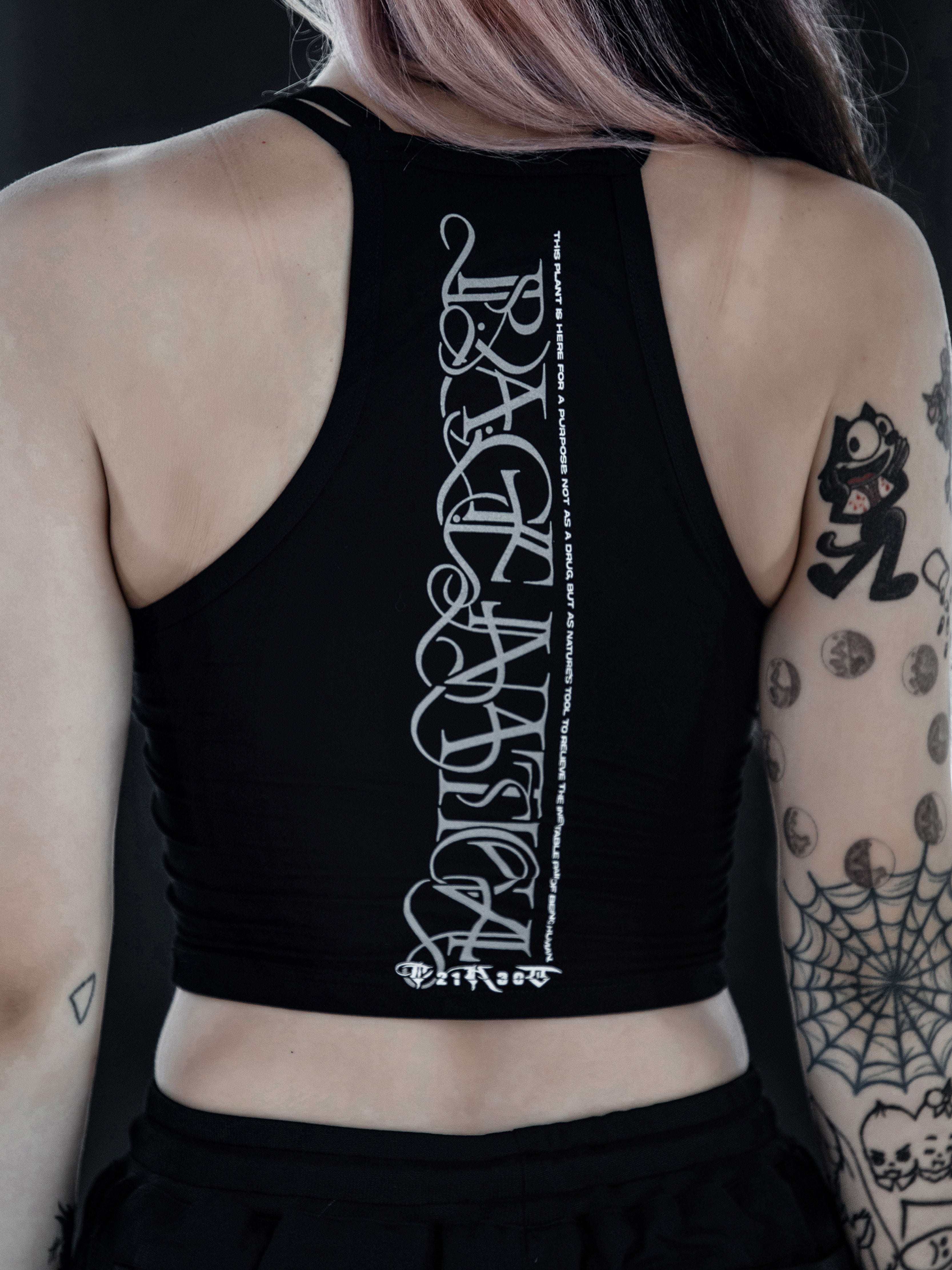 CONVENE WITH THE ELEMENTS ✦ High Neck Crop Top Crop Top