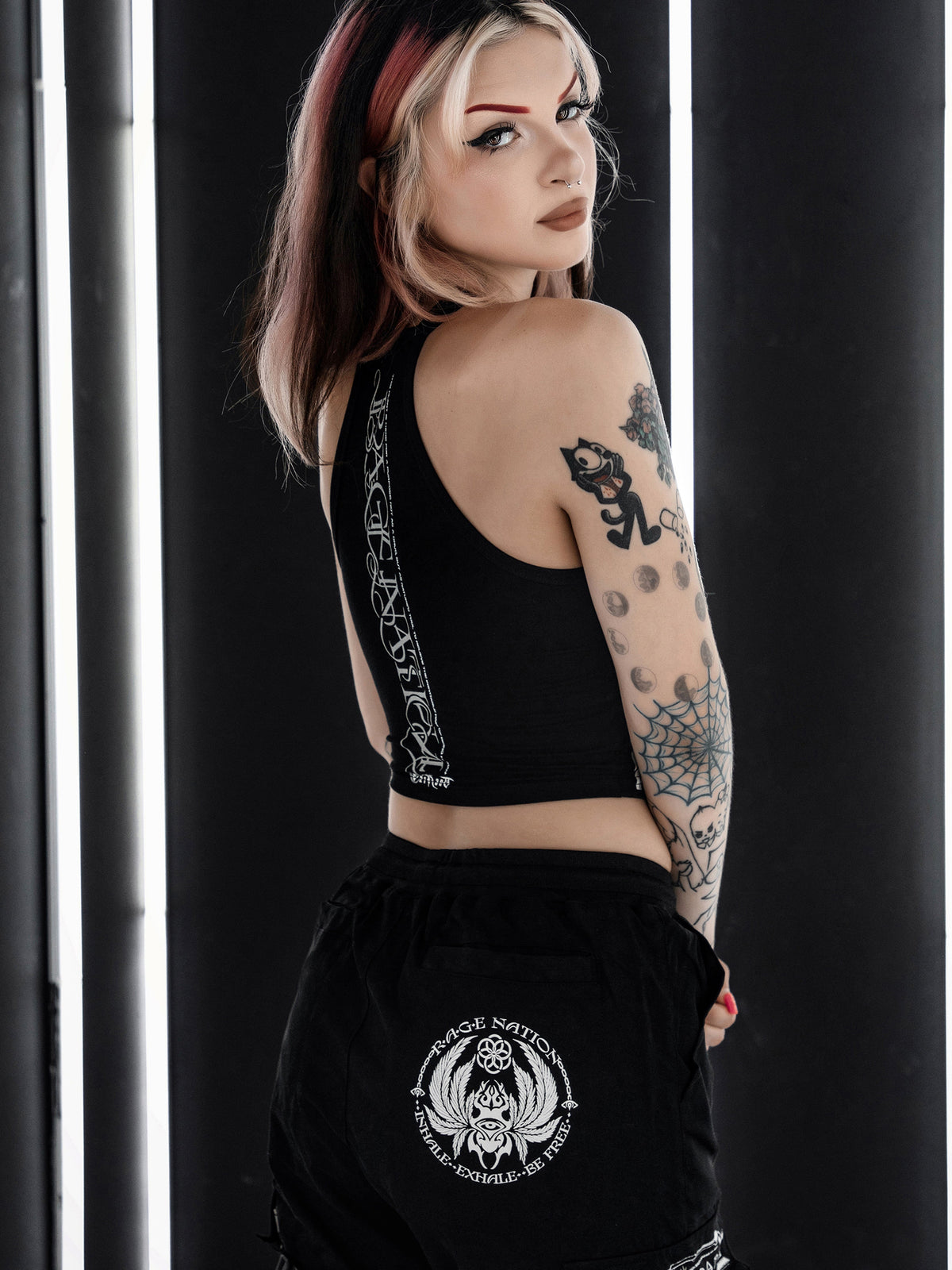CONVENE WITH THE ELEMENTS ✦ High Neck Crop Top Crop Top