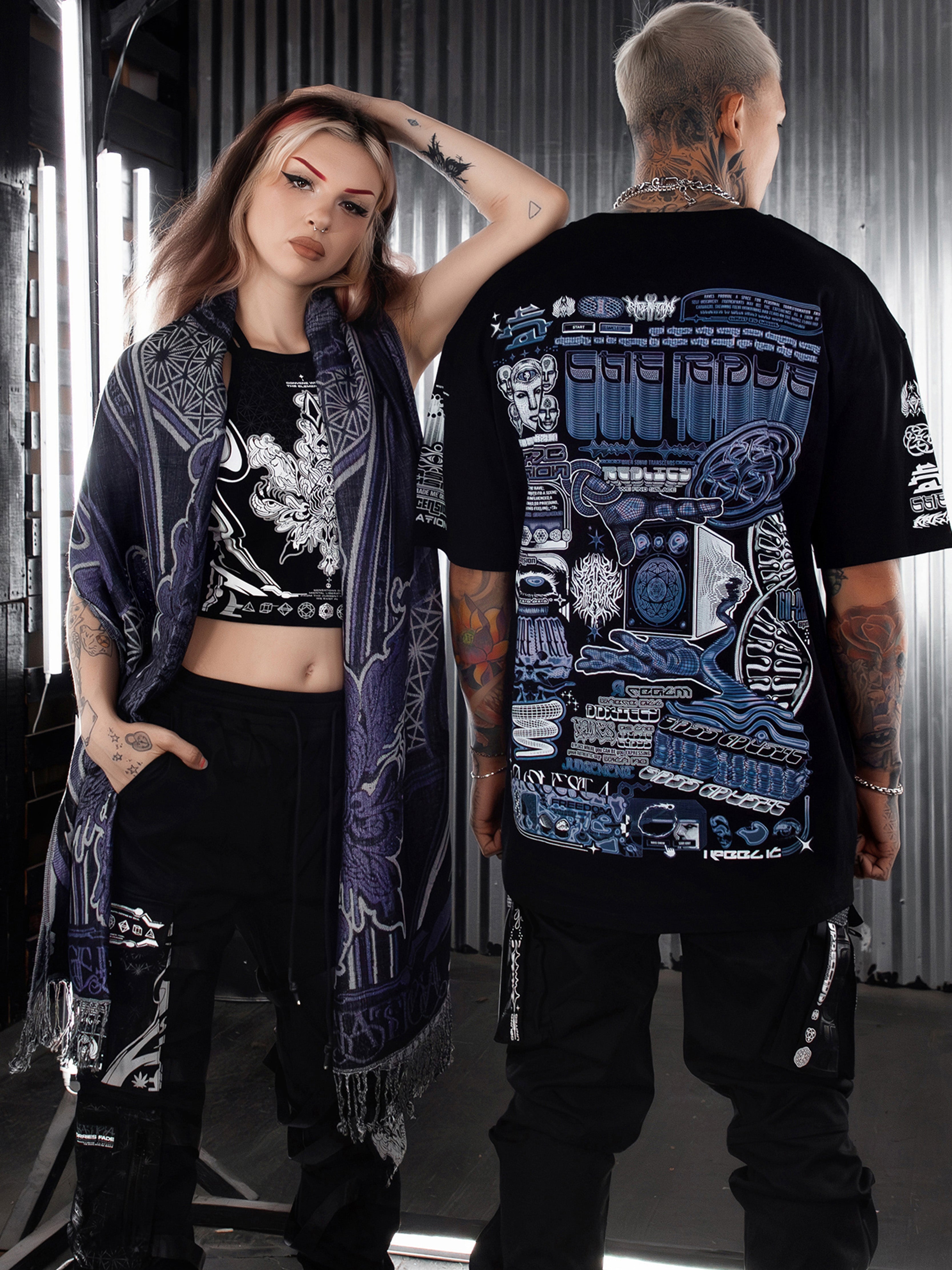 CONVENE WITH THE ELEMENTS ✦ PURPLE HAZE ✦ Festival Shawl Shawls