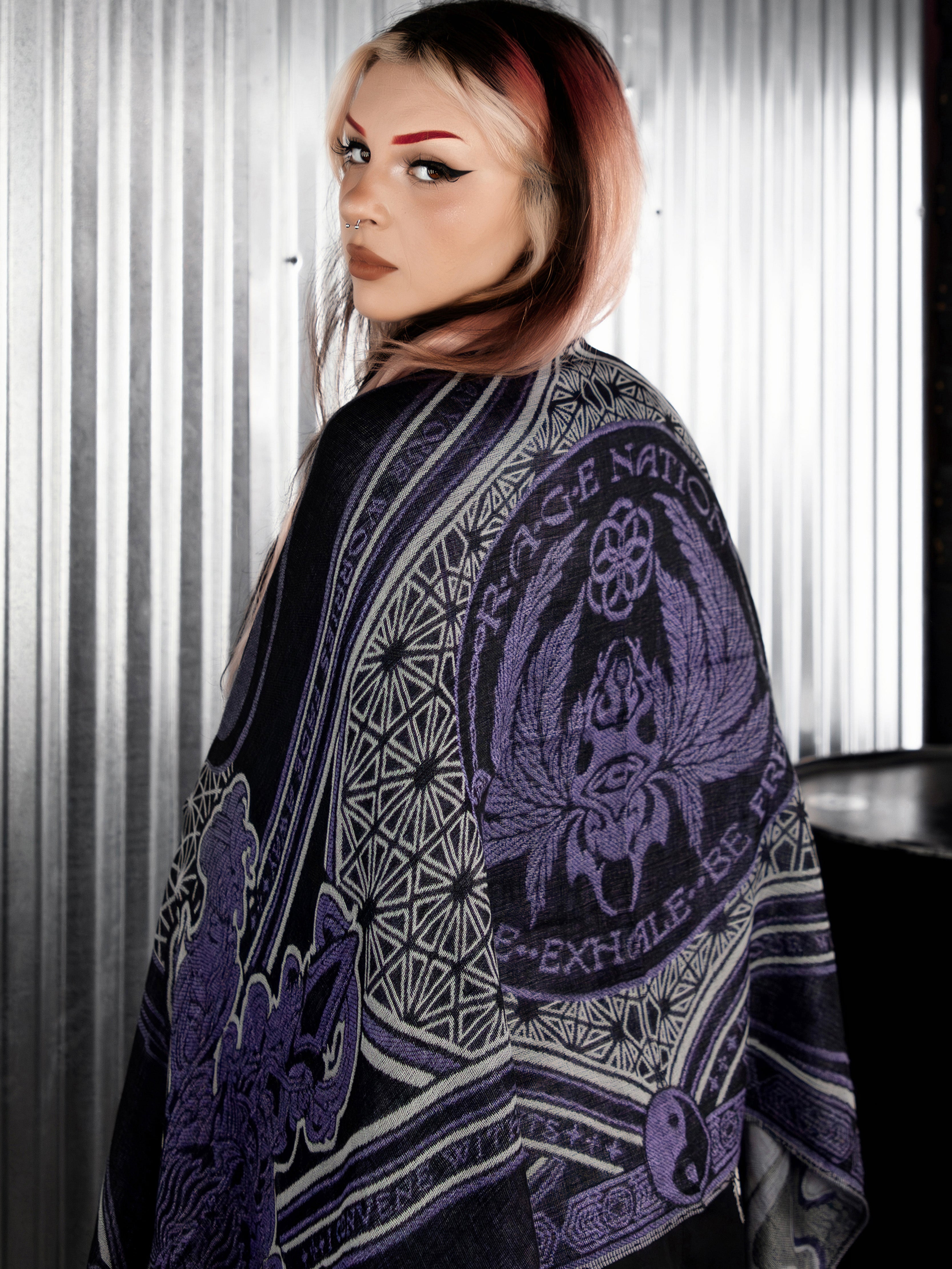 CONVENE WITH THE ELEMENTS ✦ PURPLE HAZE ✦ Festival Shawl Shawls