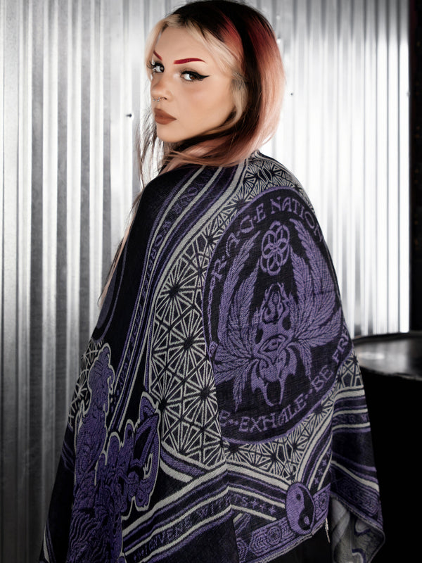 CONVENE WITH THE ELEMENTS ✦ PURPLE HAZE ✦ Festival Shawl Shawls