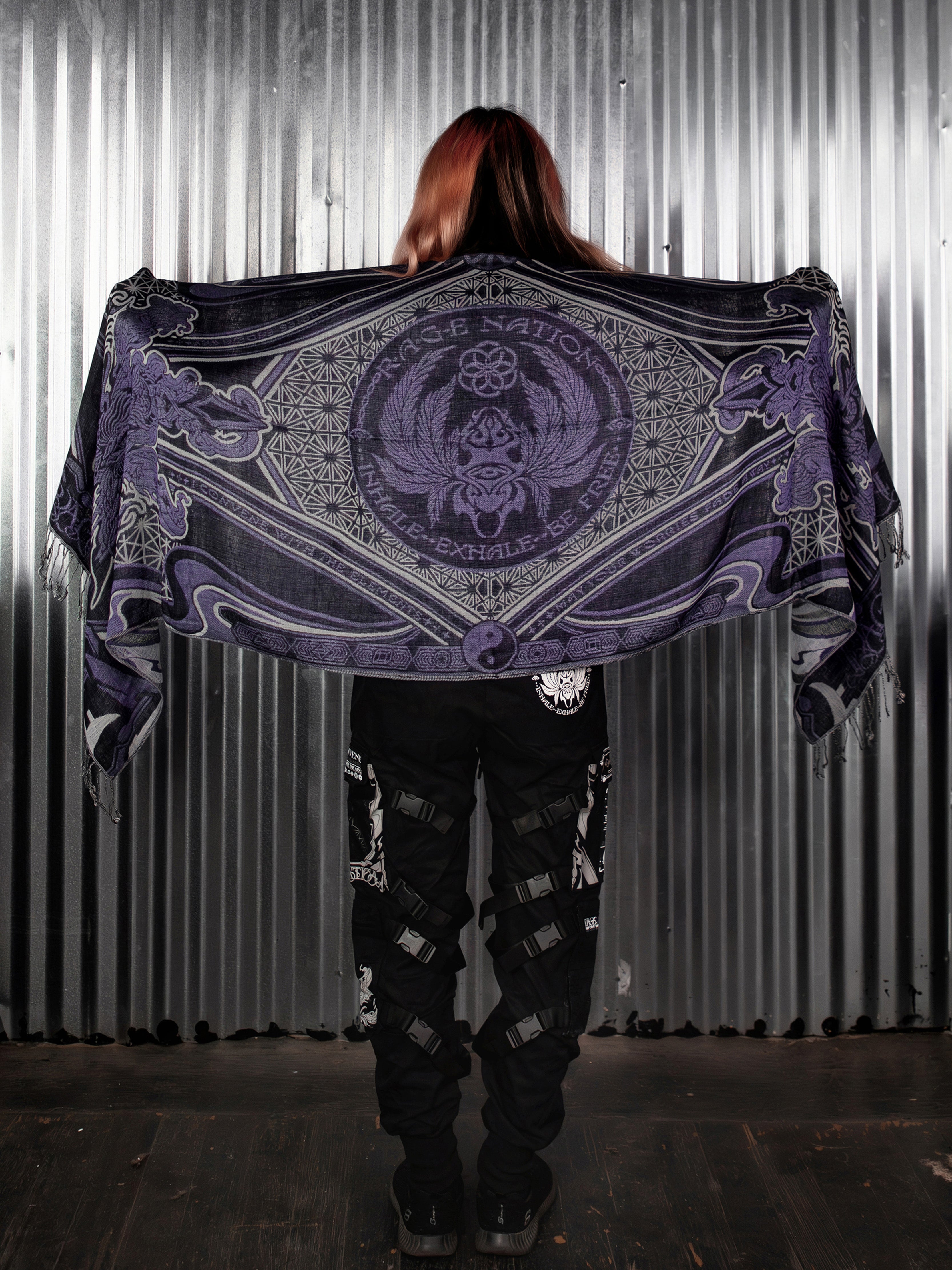 CONVENE WITH THE ELEMENTS ✦ PURPLE HAZE ✦ Festival Shawl Shawls