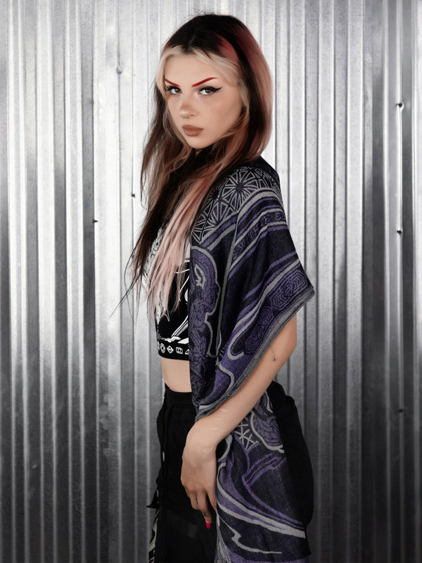 CONVENE WITH THE ELEMENTS ✦ PURPLE HAZE ✦ Festival Shawl Shawls