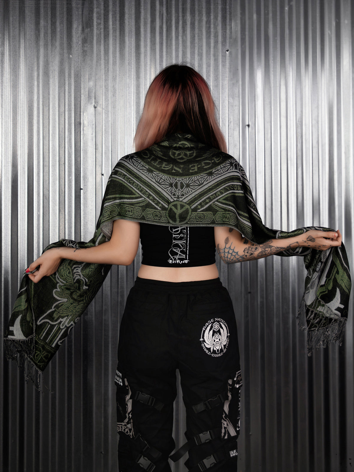 CONVENE WITH THE ELEMENTS ✦ GREEN GODDESS ✦ Festival Shawl Shawls