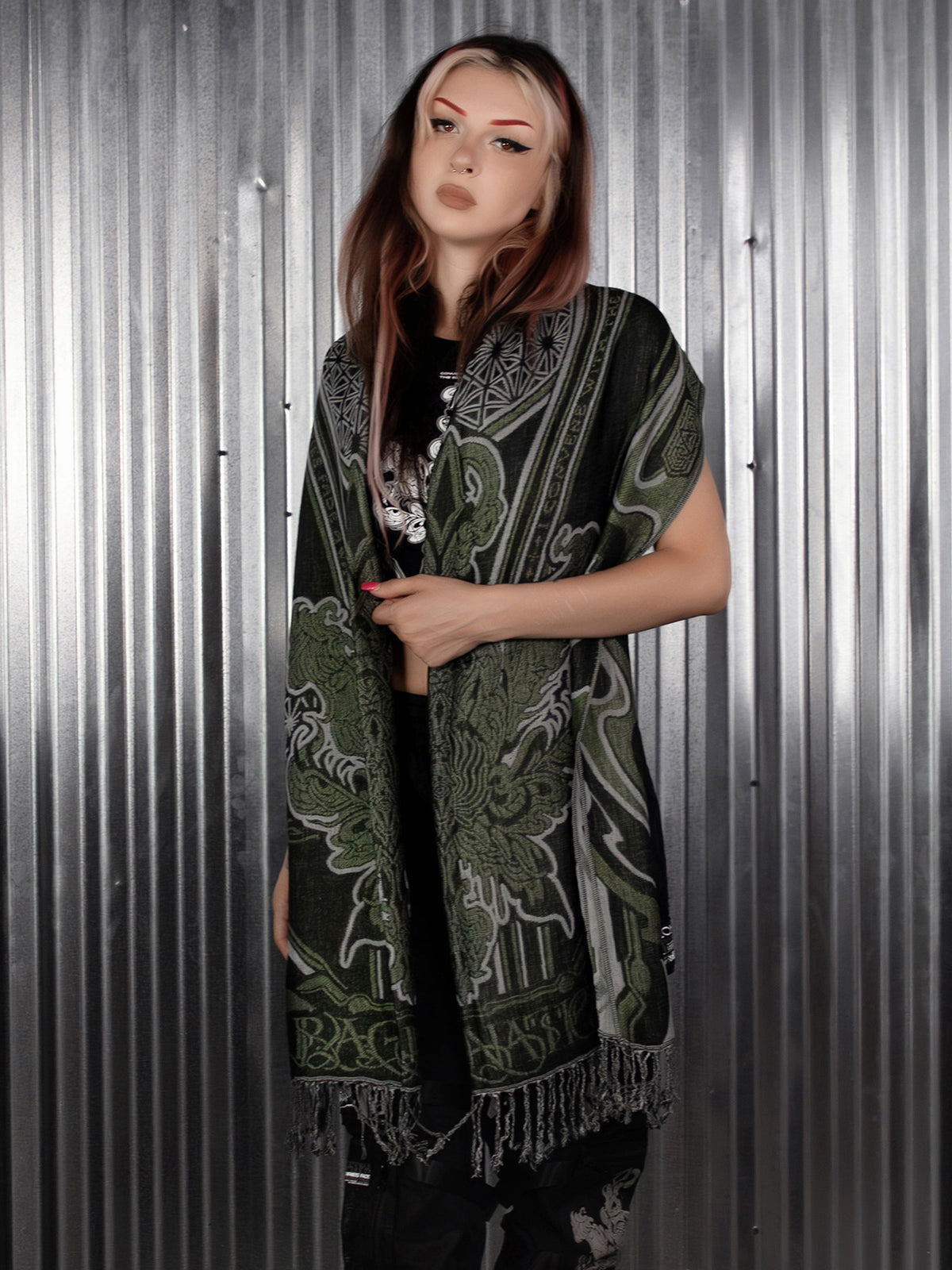 CONVENE WITH THE ELEMENTS ✦ GREEN GODDESS ✦ Festival Shawl Shawls