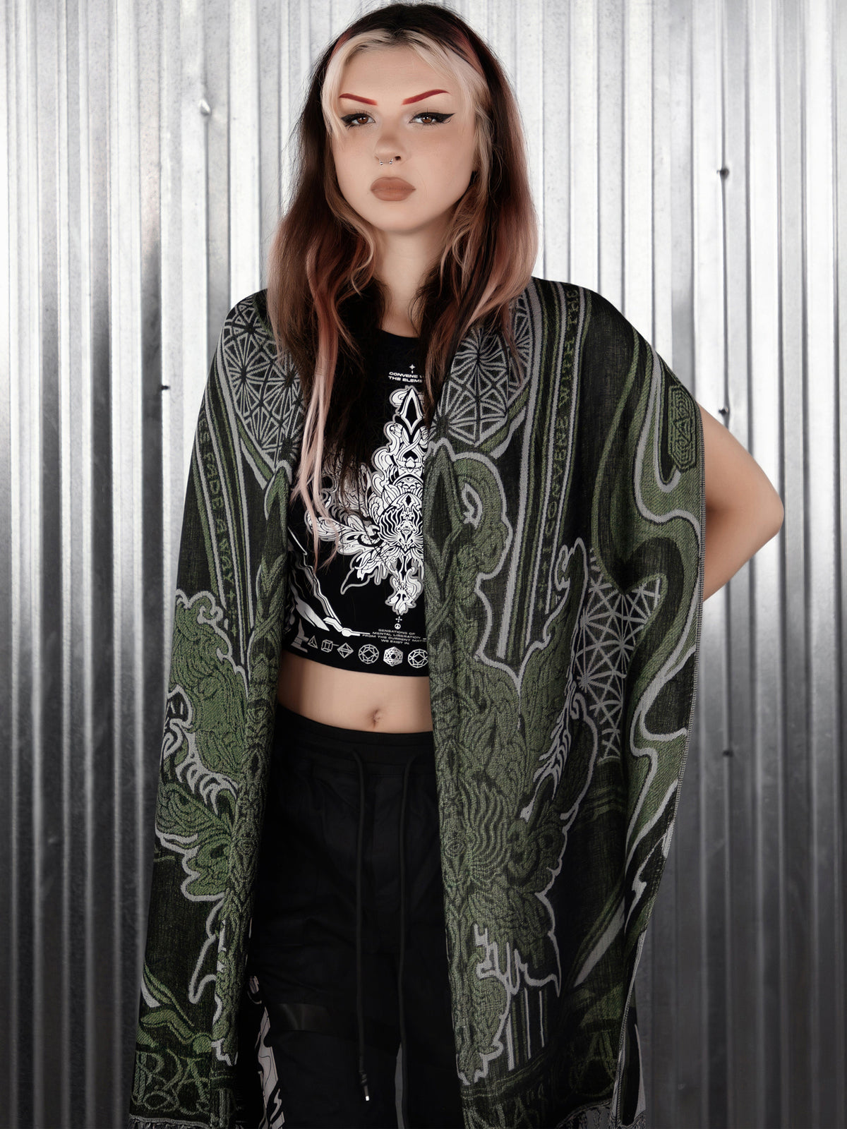 CONVENE WITH THE ELEMENTS ✦ GREEN GODDESS ✦ Festival Shawl Shawls