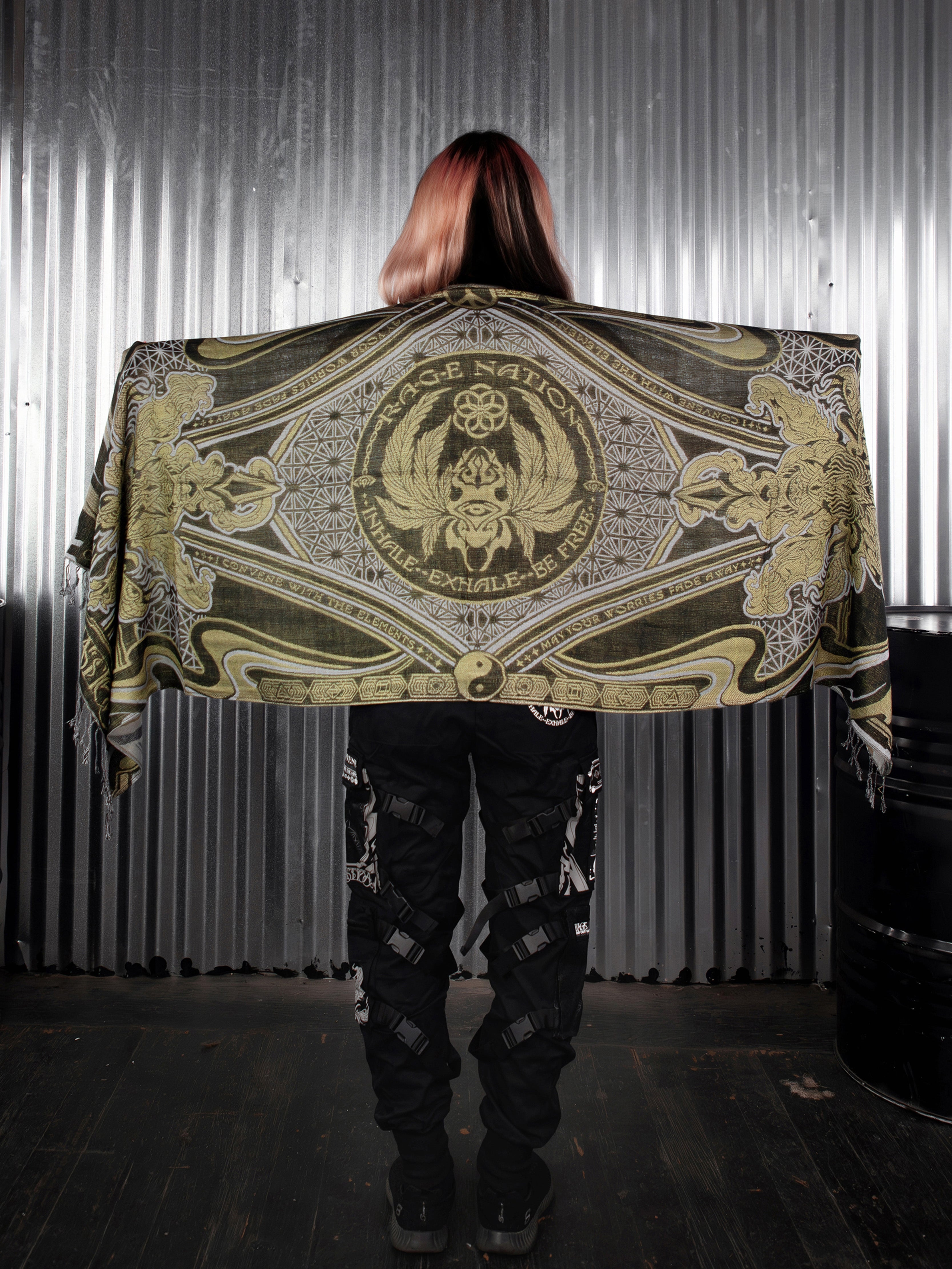 CONVENE WITH THE ELEMENTS ✦ GOLDEN KU$H ✦ Festival Shawl Shawls