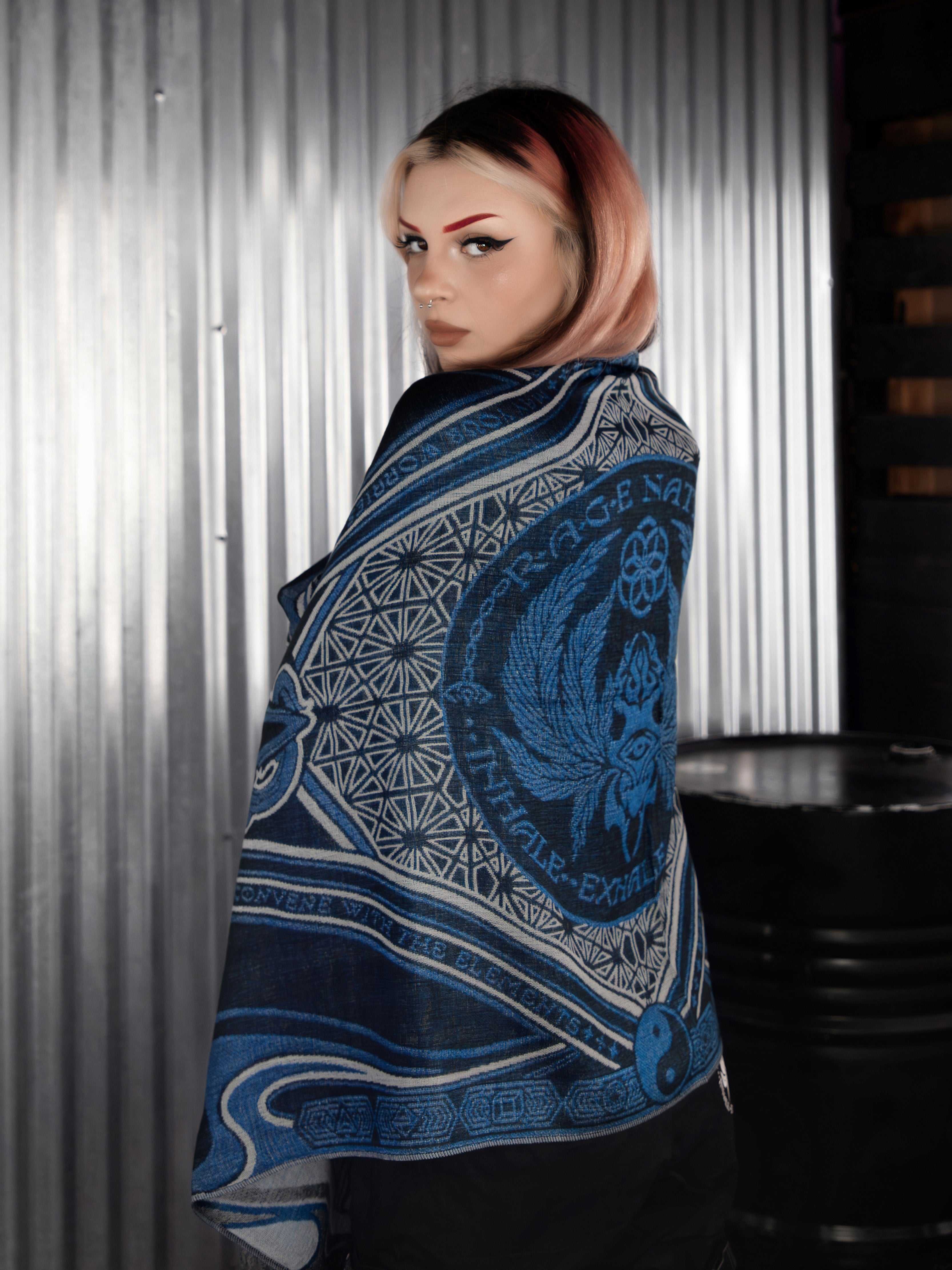 CONVENE WITH THE ELEMENTS ✦ BLUE DREAM ✦ Festival Shawl Shawls