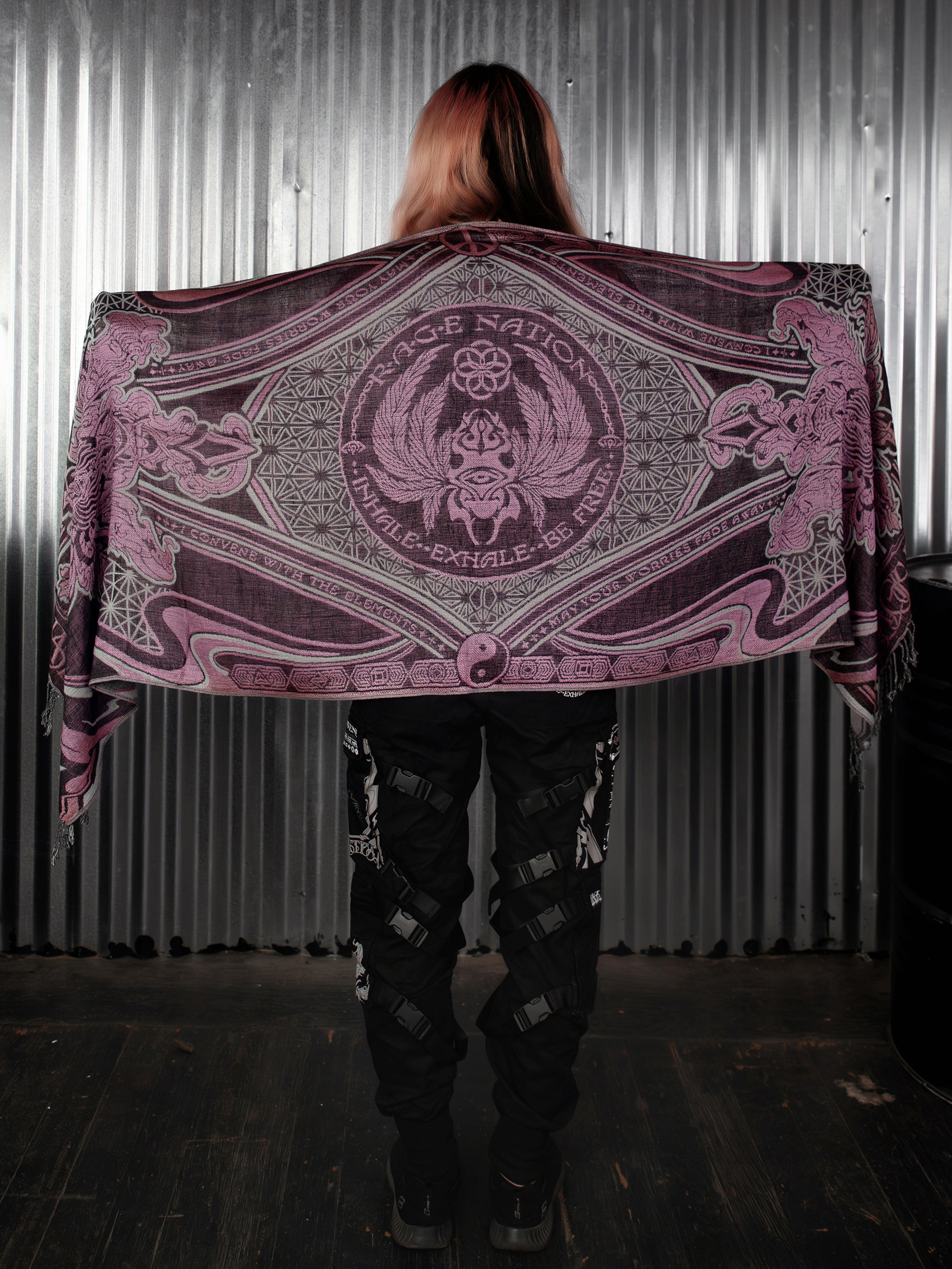 CONVENE WITH THE ELEMENTS ✦ BUBBLEGUM BLISS ✦ Festival Shawl Shawls