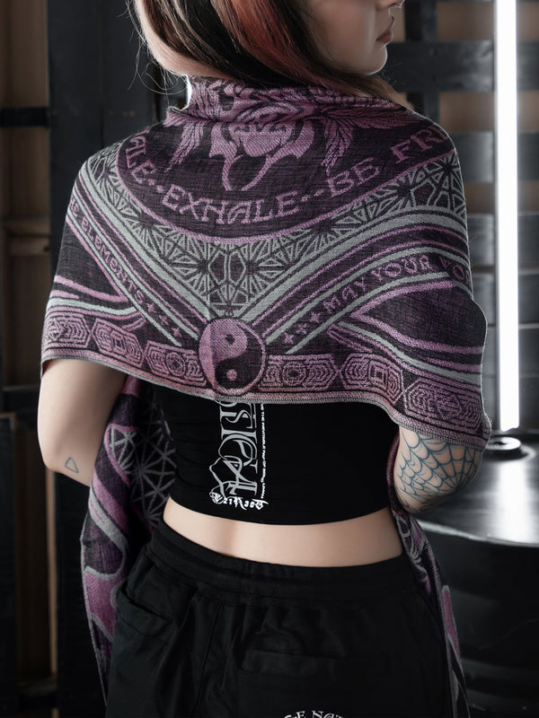 CONVENE WITH THE ELEMENTS ✦ BUBBLEGUM BLISS ✦ Festival Shawl Shawls