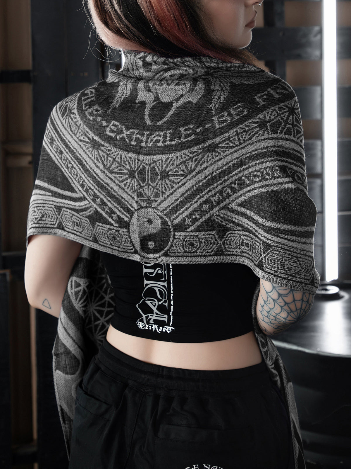 CONVENE WITH THE ELEMENTS ✦ PLATINUM MIST ✦ Festival Shawl Shawls