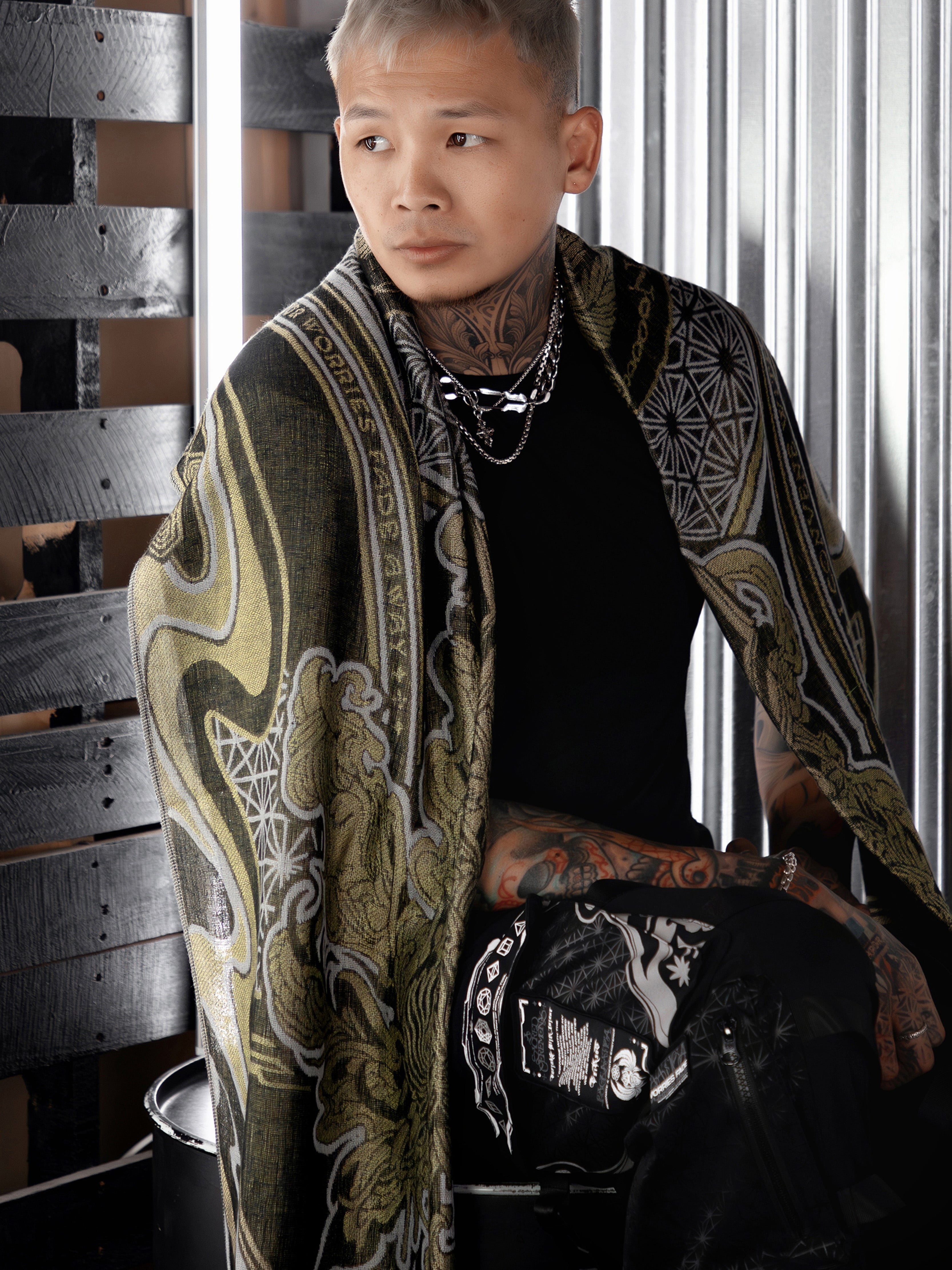 CONVENE WITH THE ELEMENTS ✦ GOLDEN KU$H ✦ Festival Shawl Shawls