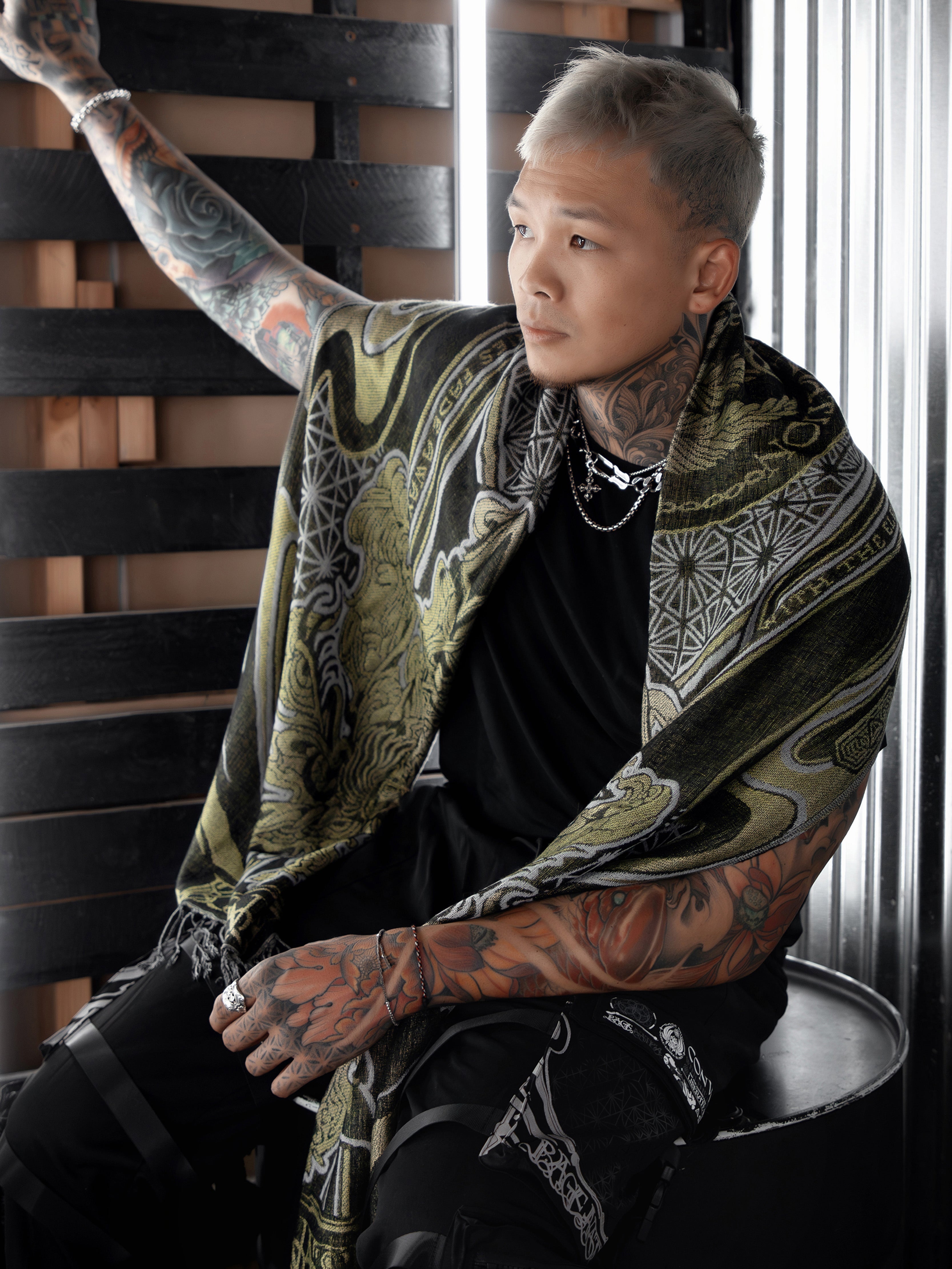 CONVENE WITH THE ELEMENTS ✦ GOLDEN KU$H ✦ Festival Shawl Shawls