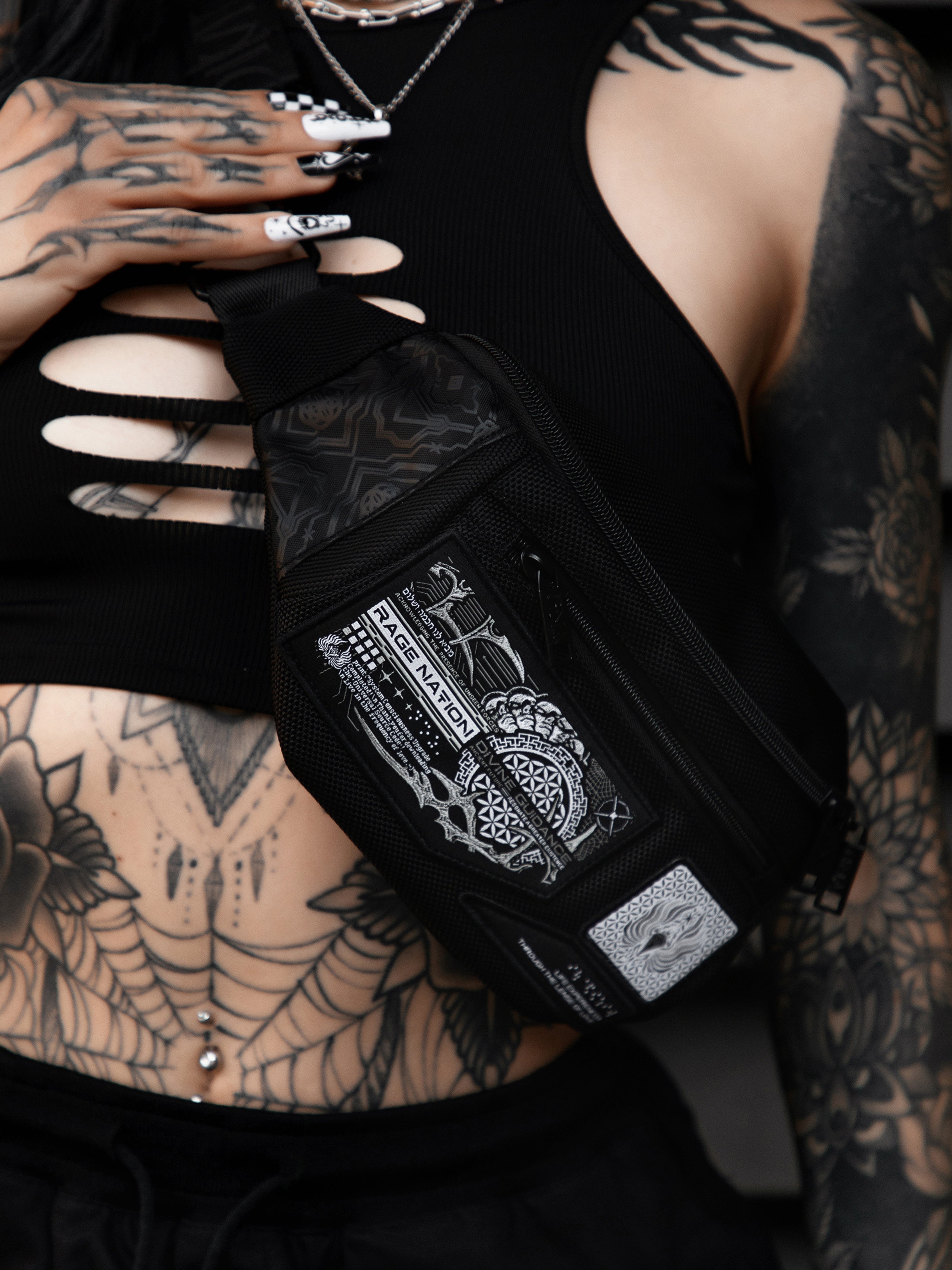 DIVINE GUIDANCE ✦ Fanny Pack / Chest Bag ✦ w/ Interchangeable Strap Fanny Pack