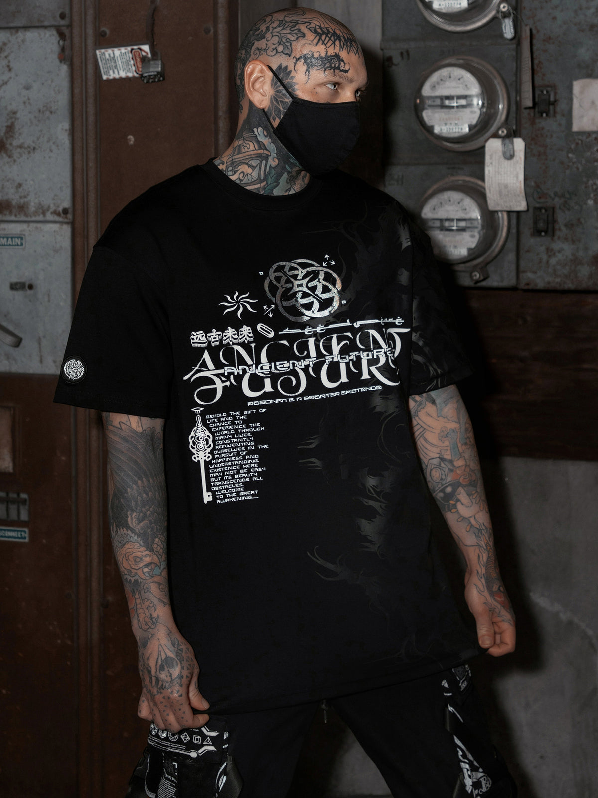 ANCIENT FUTURE V1 ✦ Reflective/Holographic Foil ✦ Premium T-Shirt T-Shirt