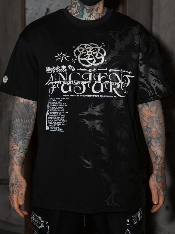 ANCIENT FUTURE V1 ✦ Reflective/Holographic Foil ✦ Premium T-Shirt T-Shirt