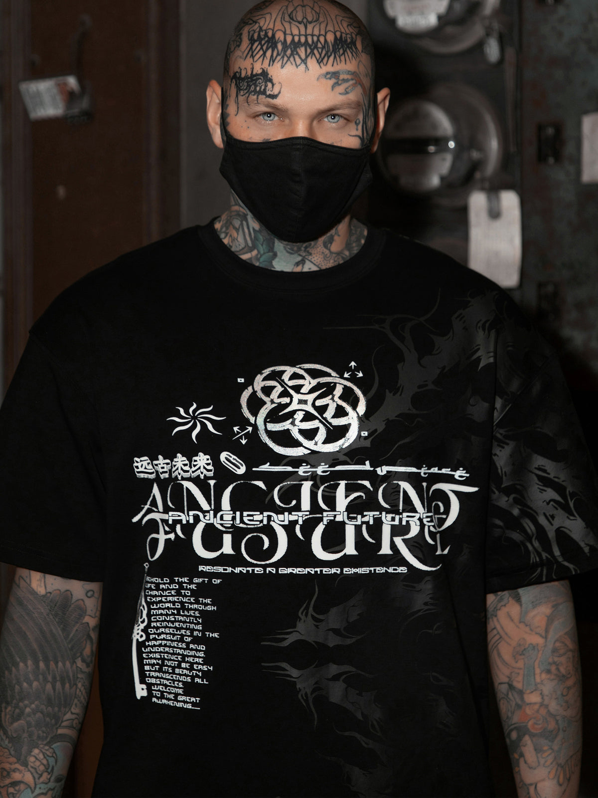 ANCIENT FUTURE V1 ✦ Reflective/Holographic Foil ✦ Premium T-Shirt T-Shirt