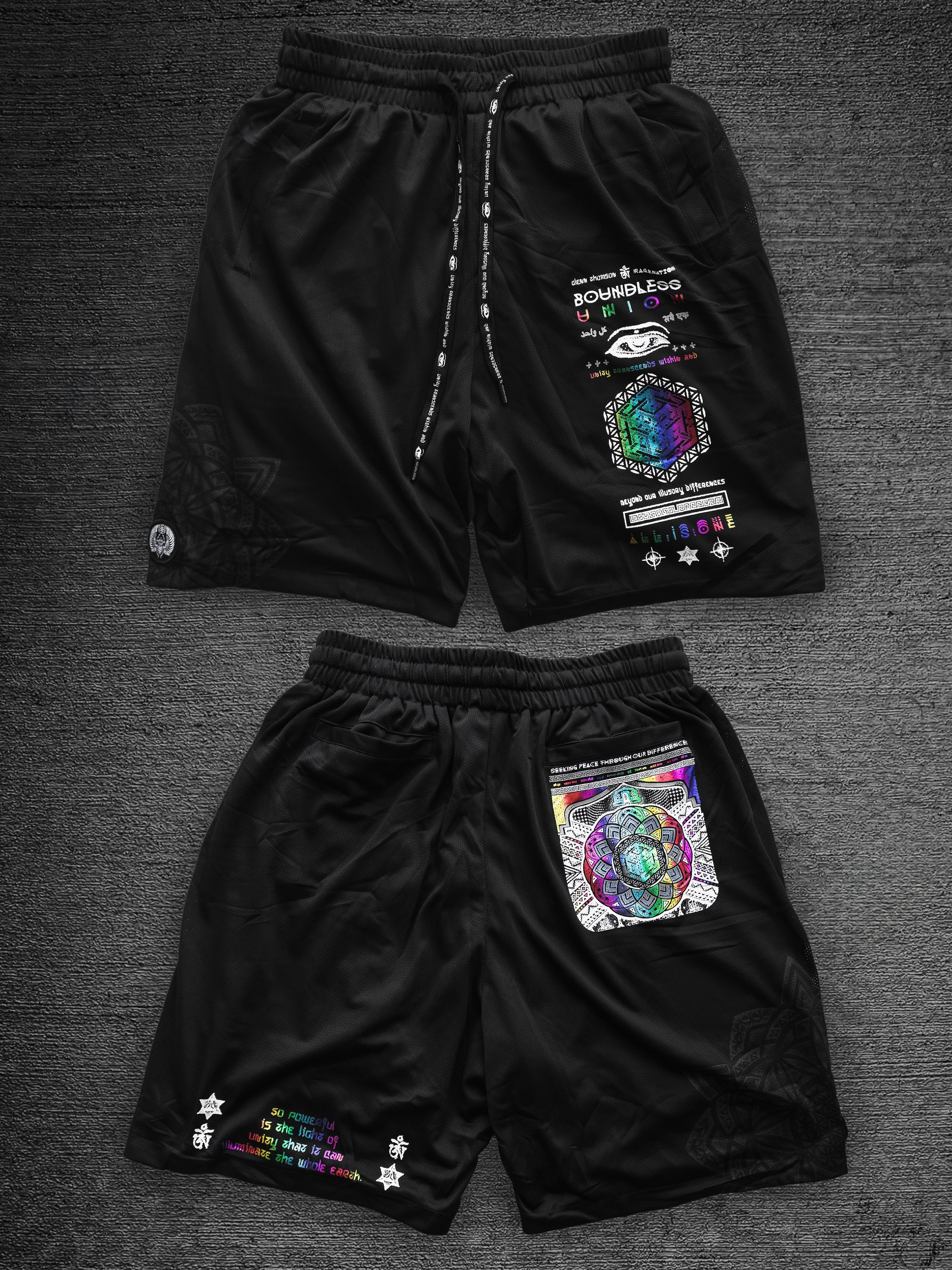 BOUNDLESS UNION V2 ✦ SPECTRUM INK ✦ Activewear Shorts Shorts