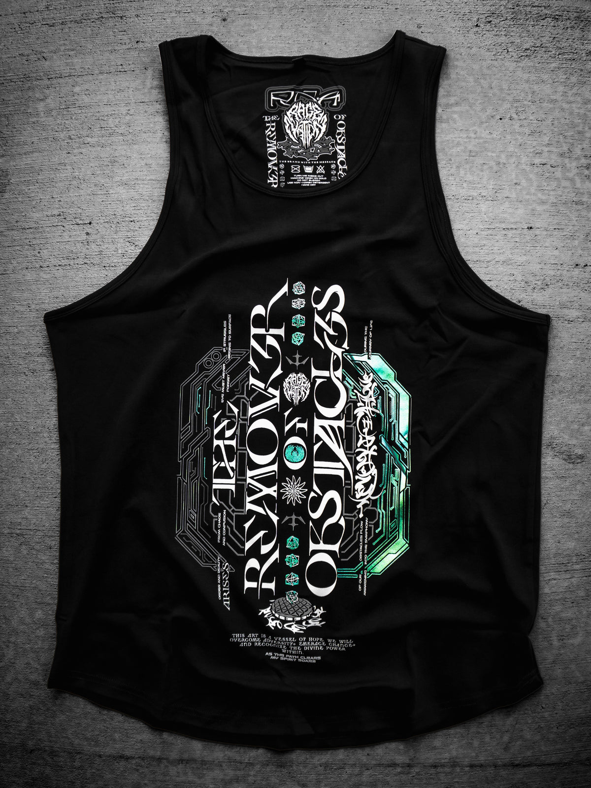 REMOVER OF OBSTACLES ✦ 3-TONE IRIDESCENT FOIL ✦ Premium Tank Top Tank Top