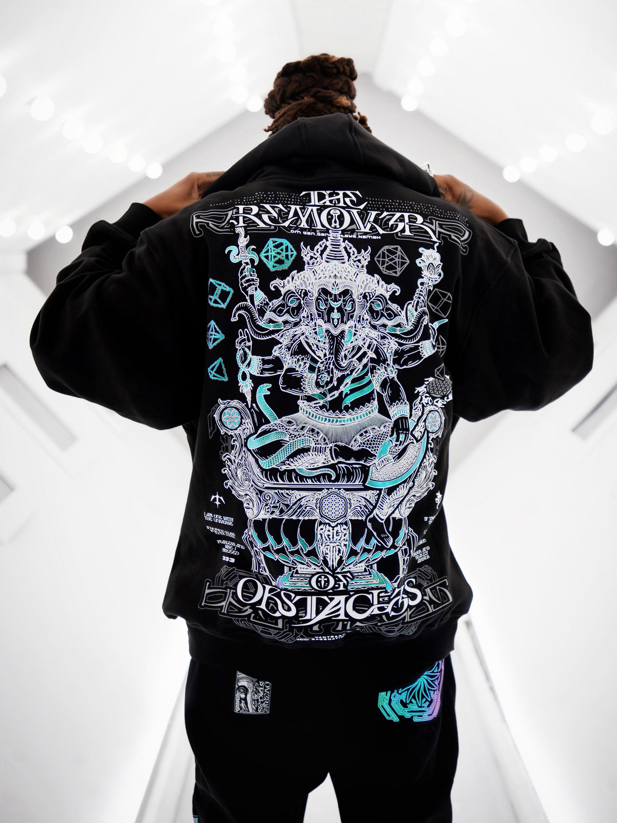 REMOVER OF OBSTACLES ✦ 3-TONE IRIDESCENT FOIL ✦ Premium Hoodie Hoodie