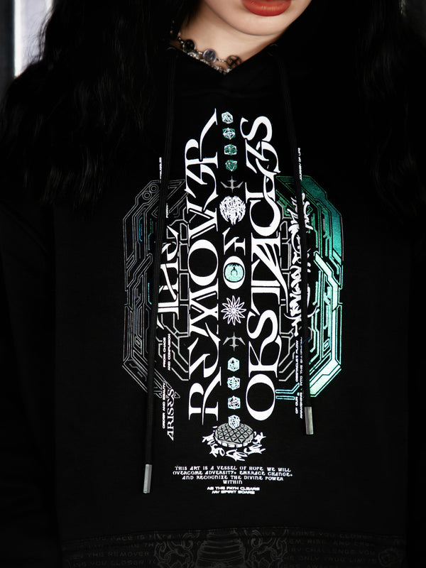 REMOVER OF OBSTACLES ✦ 3-TONE IRIDESCENT FOIL ✦ Premium Hoodie Hoodie
