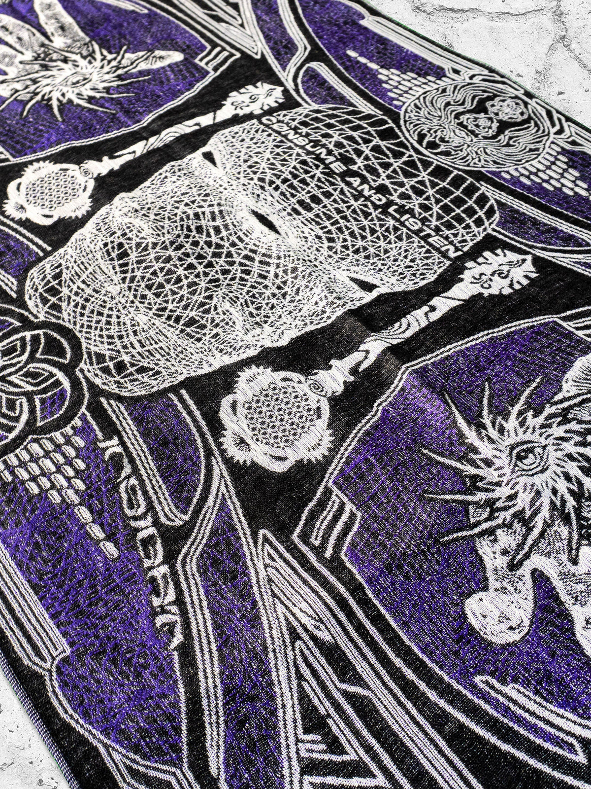 RESTOCKED ✦ GOLDEN TEACHERS V1 • ROYAL PURPLE • Festival Shawl/Scarf Shawl