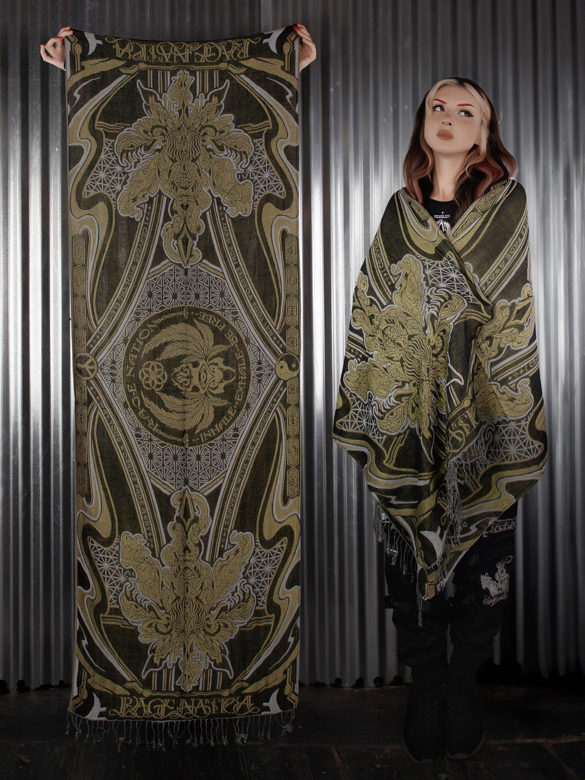 CONVENE WITH THE ELEMENTS ✦ GOLDEN KU$H ✦ Festival Shawl Shawls