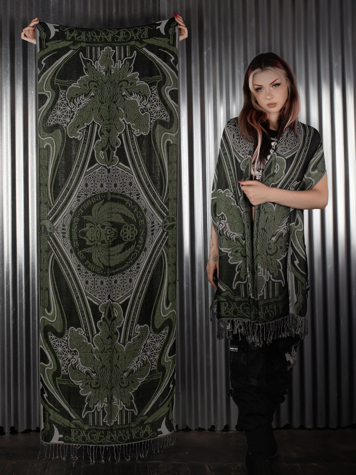 CONVENE WITH THE ELEMENTS ✦ GREEN GODDESS ✦ Festival Shawl Shawls